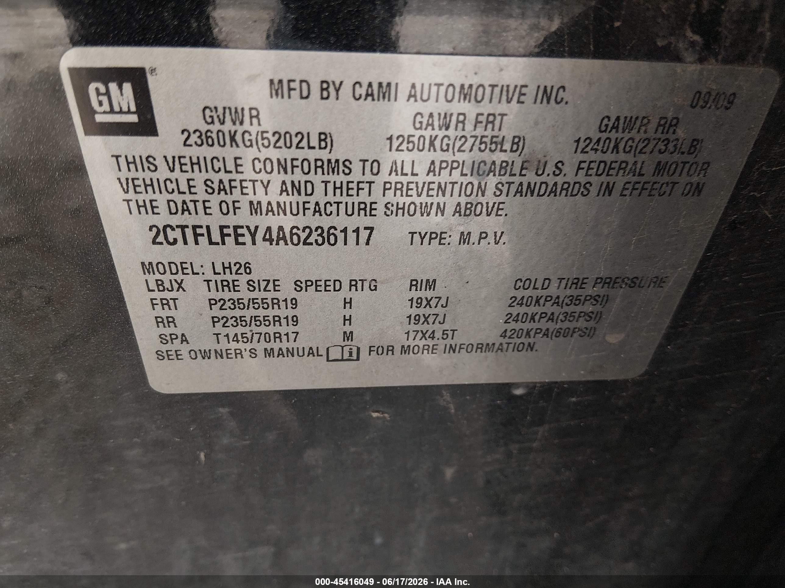 2010 Gmc Terrain Slt-1 Black vin: 2CTFLFEY4A6236117