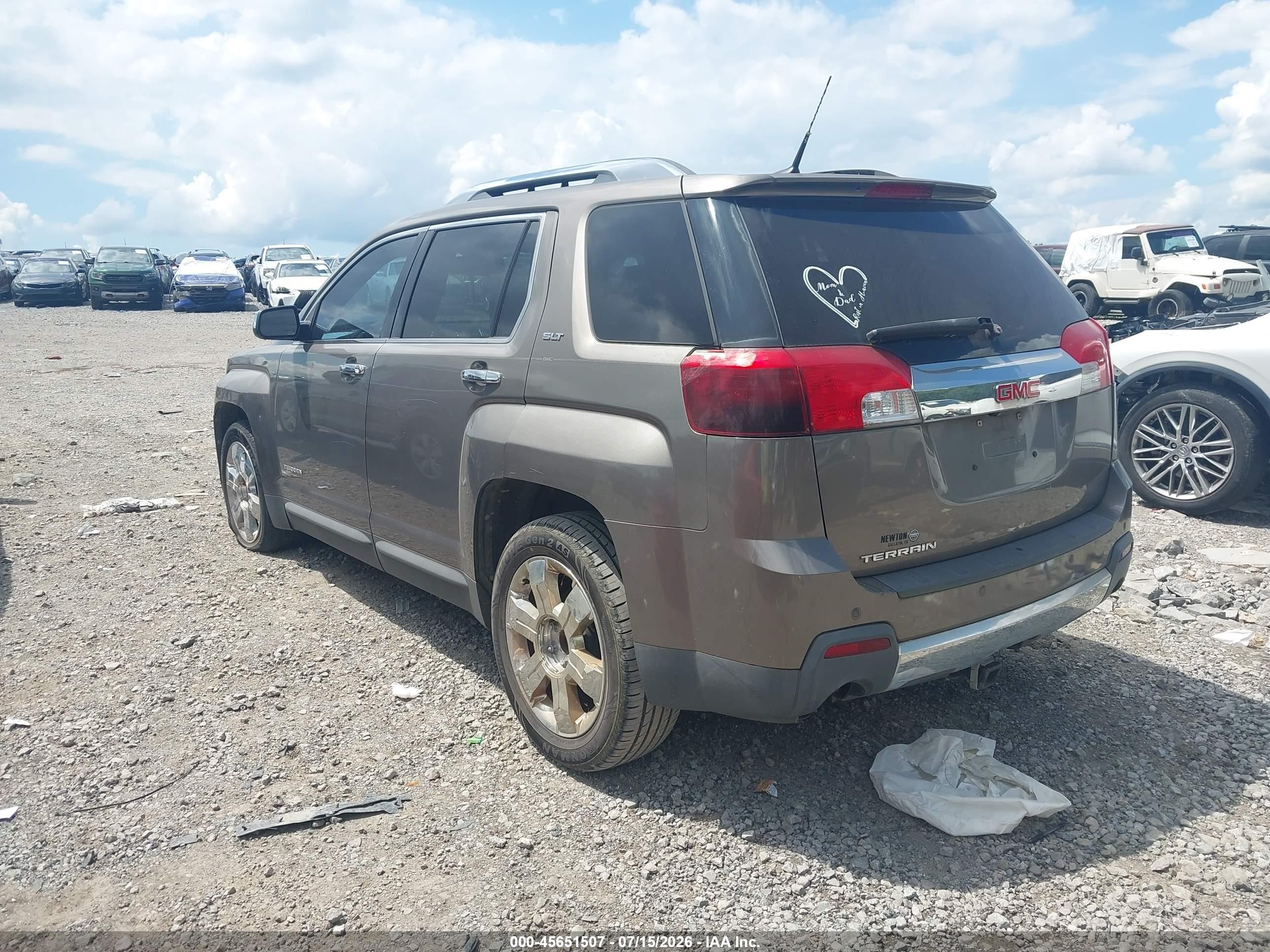 2010 Gmc Terrain Slt-2 Серый vin: 2CTFLHEY0A6333469