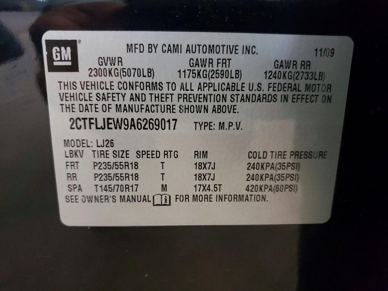 2010 Gmc Terrain Slt Черный vin: 2CTFLJEW9A6269017