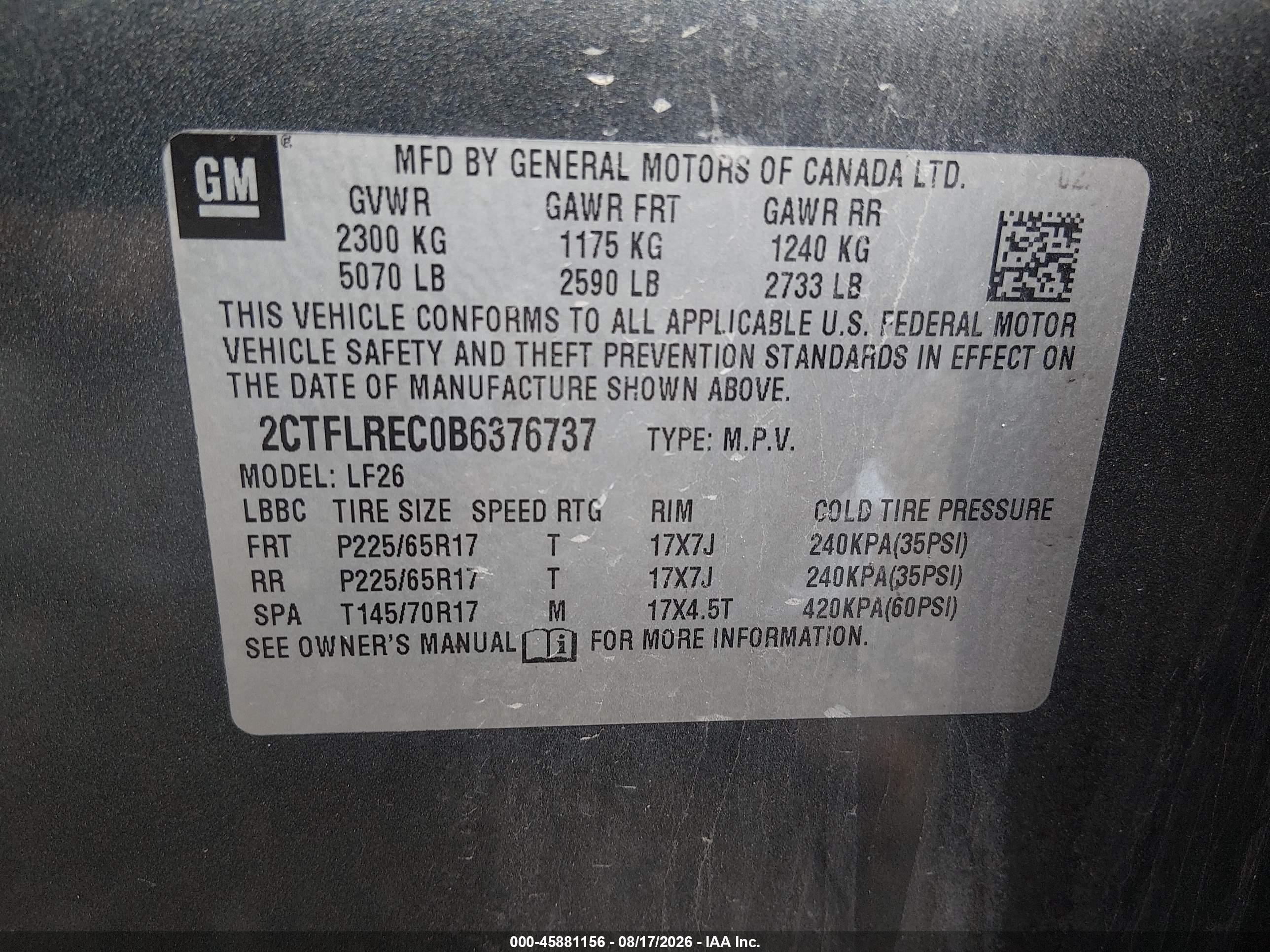 2011 Gmc Terrain Sle-1 Gray vin: 2CTFLREC0B6376737