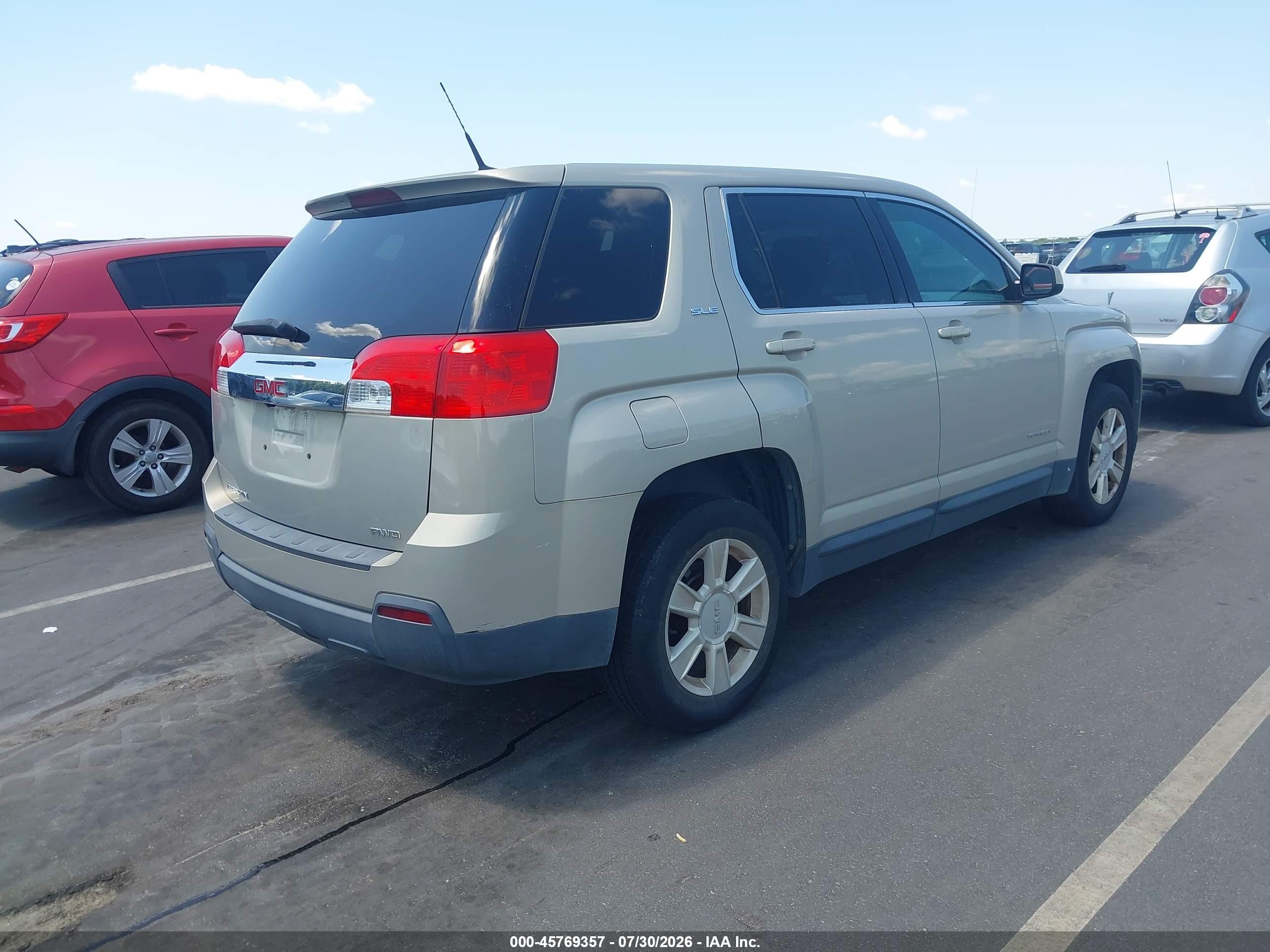2011 Gmc Terrain Sle-1 Champagne vin: 2CTFLREC2B6357445