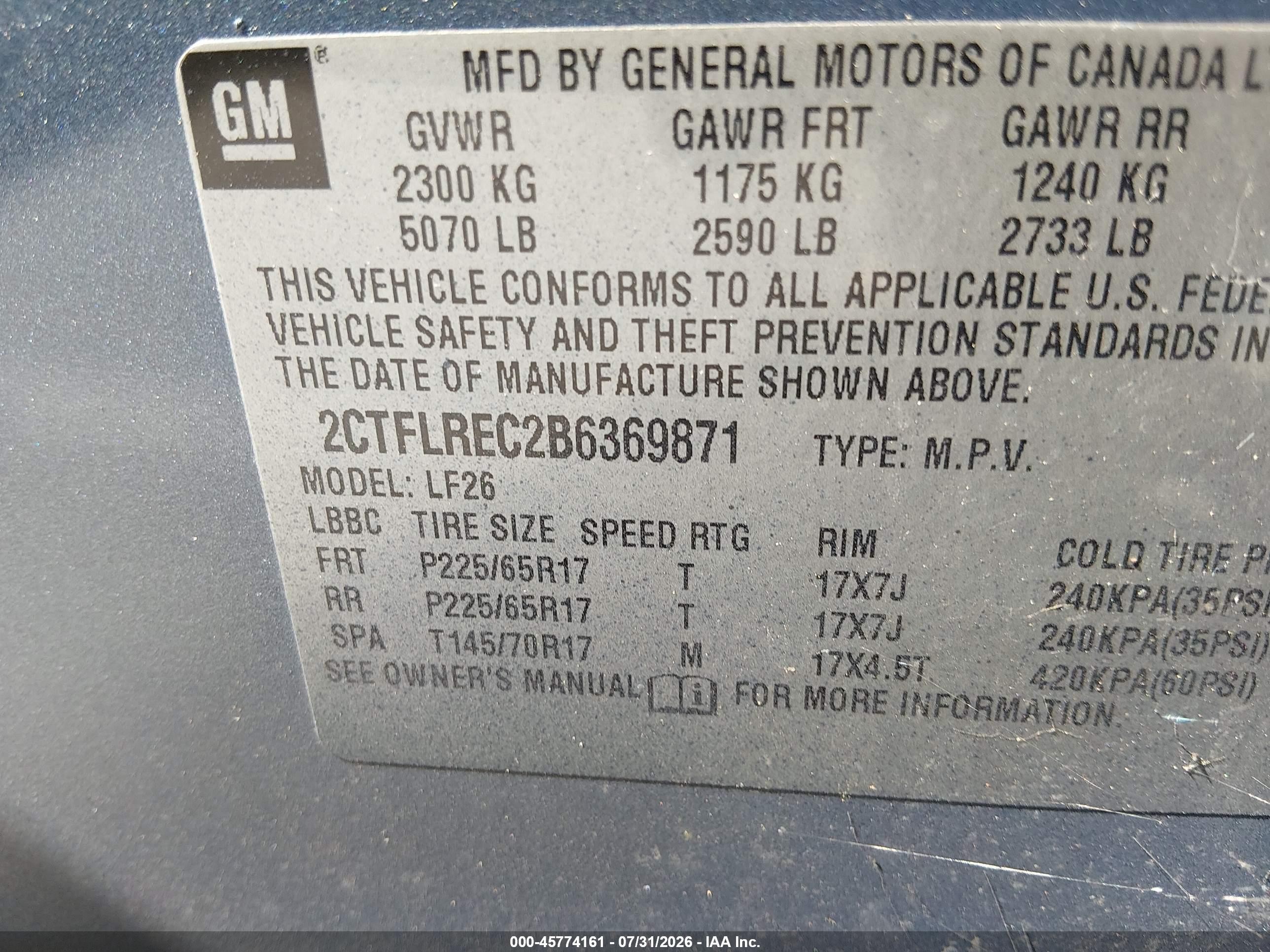 2011 Gmc Terrain Sle-1 Light Blue vin: 2CTFLREC2B6369871