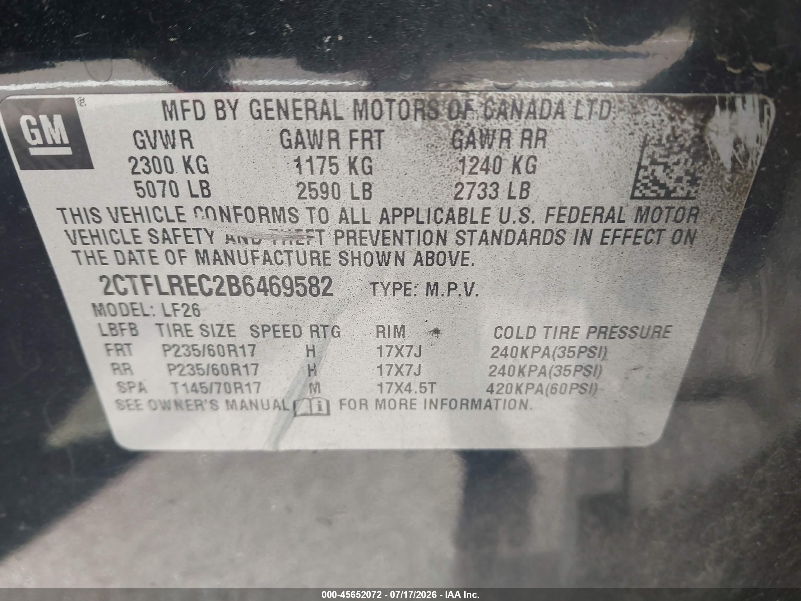 2011 Gmc Terrain Sle-1 Черный vin: 2CTFLREC2B6469582