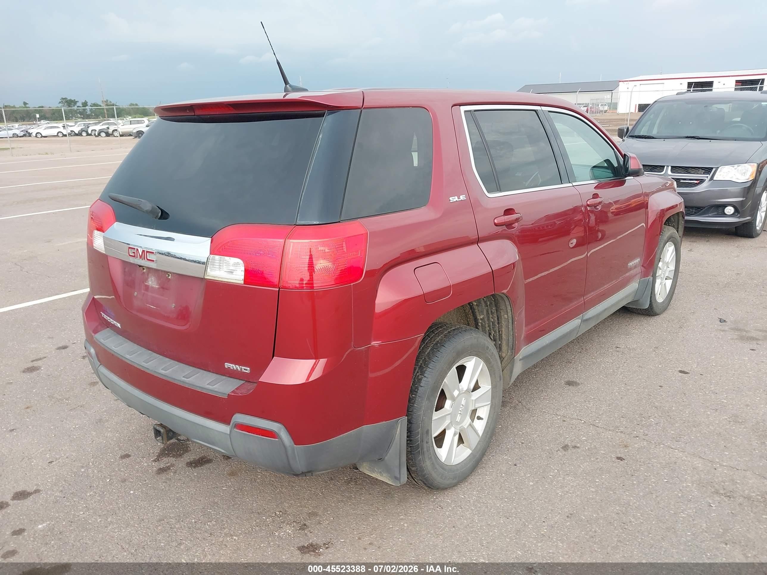 2011 Gmc Terrain Sle-1 Red vin: 2CTFLREC7B6419194