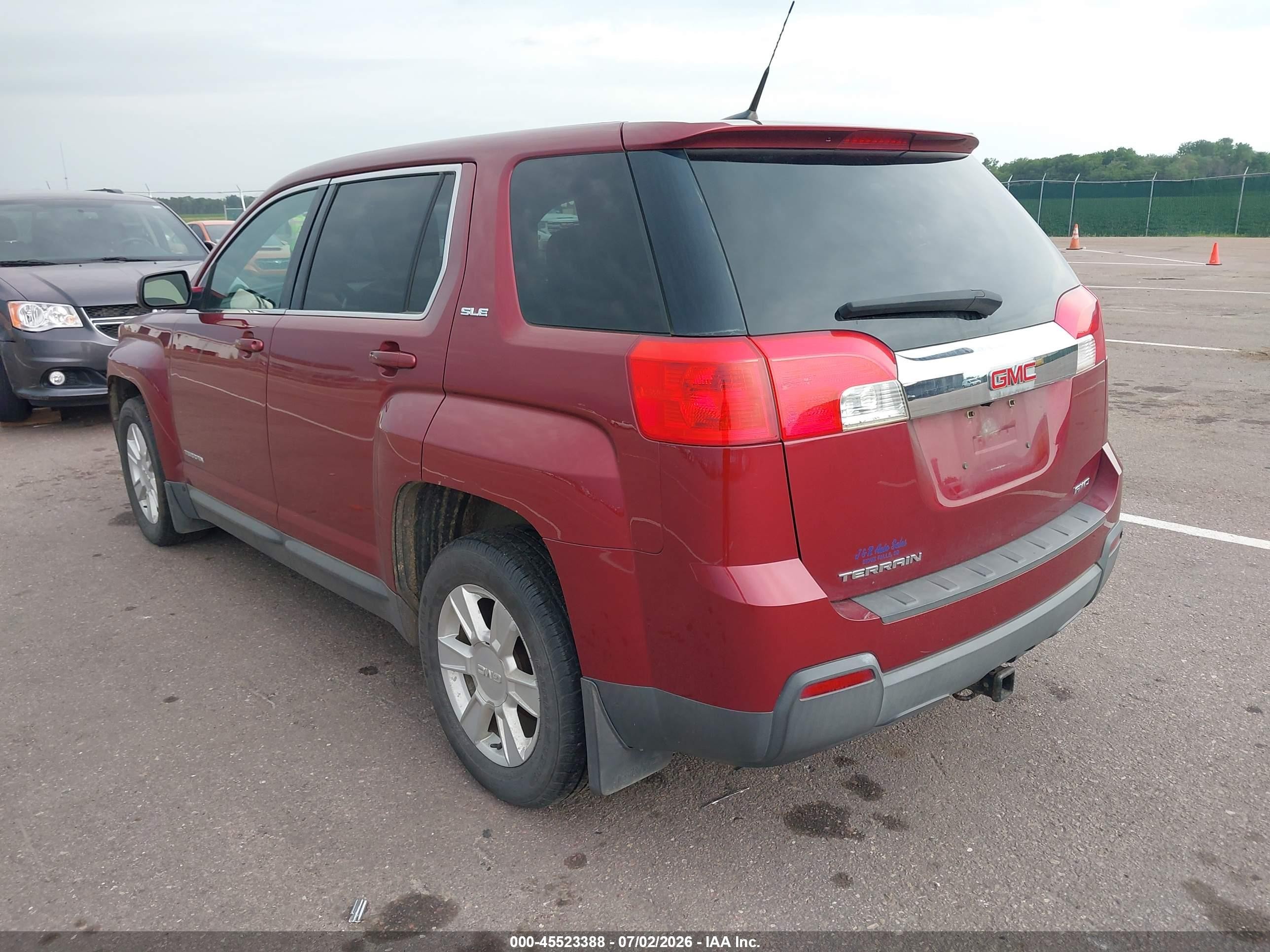 2011 Gmc Terrain Sle-1 Red vin: 2CTFLREC7B6419194