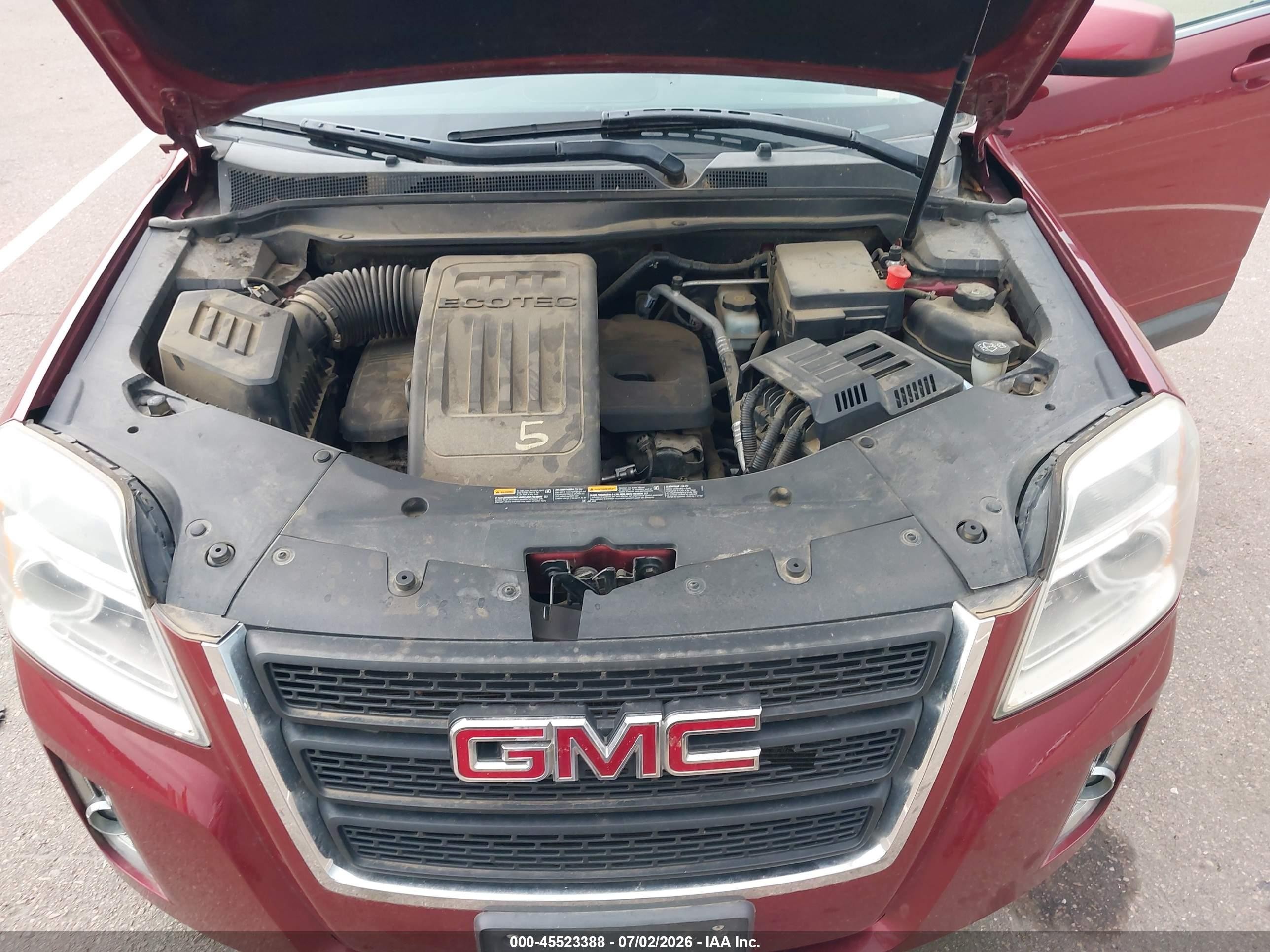 2011 Gmc Terrain Sle-1 Red vin: 2CTFLREC7B6419194
