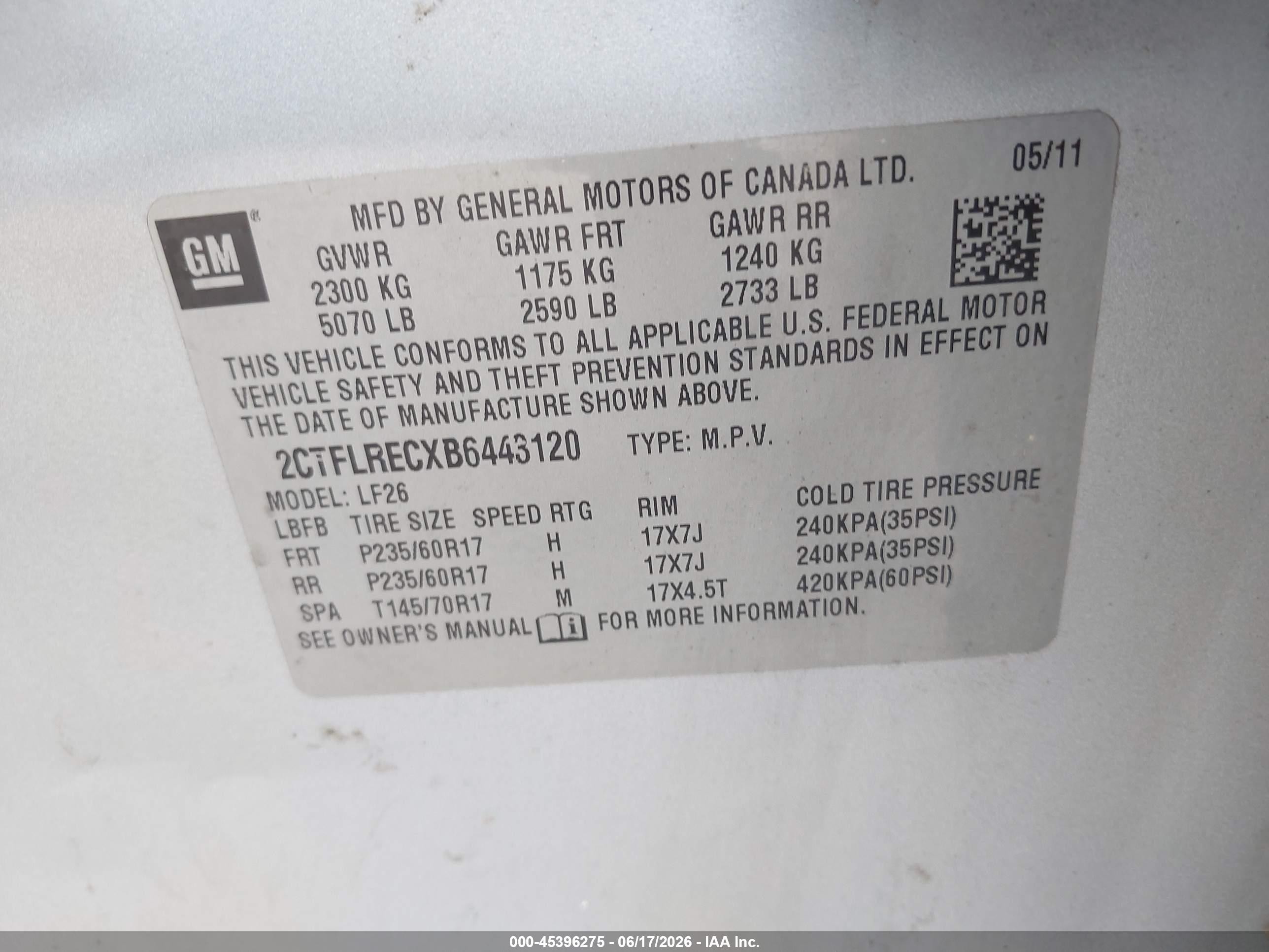 2011 Gmc Terrain Sle-1 Silver vin: 2CTFLRECXB6443120
