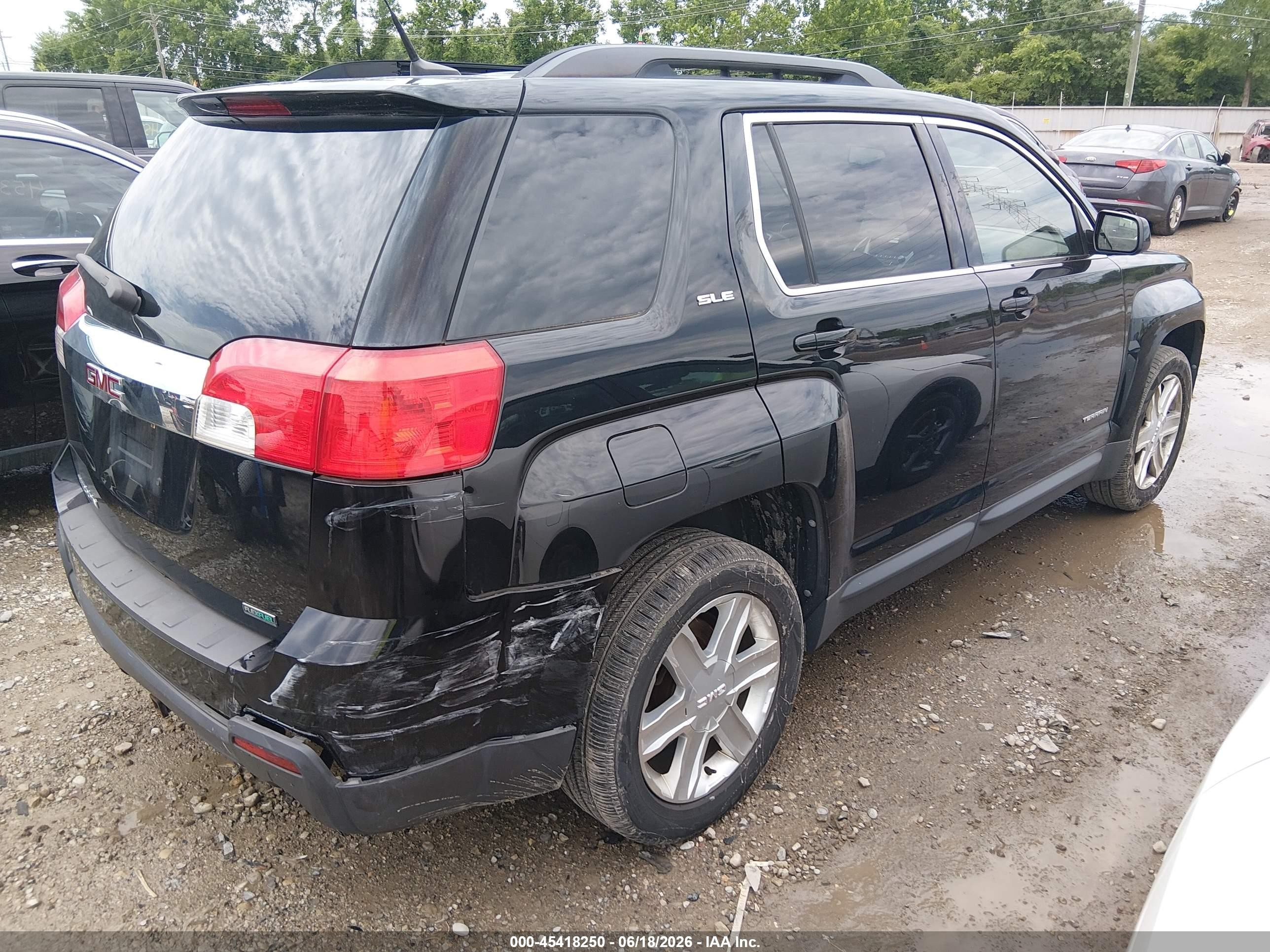 2011 Gmc Terrain Sle-2 Black vin: 2CTFLSE57B6415736