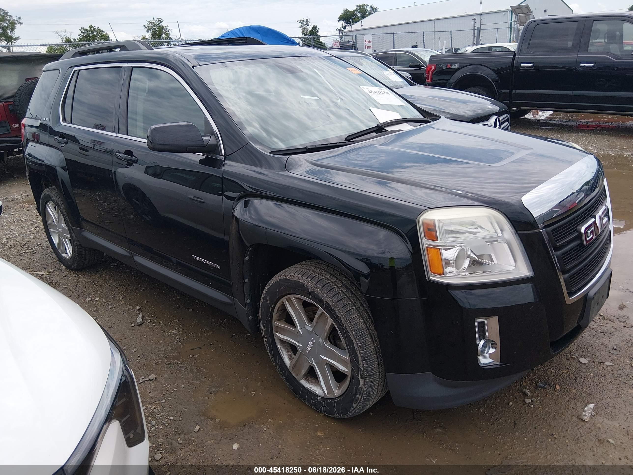 2011 Gmc Terrain Sle-2 Black vin: 2CTFLSE57B6415736