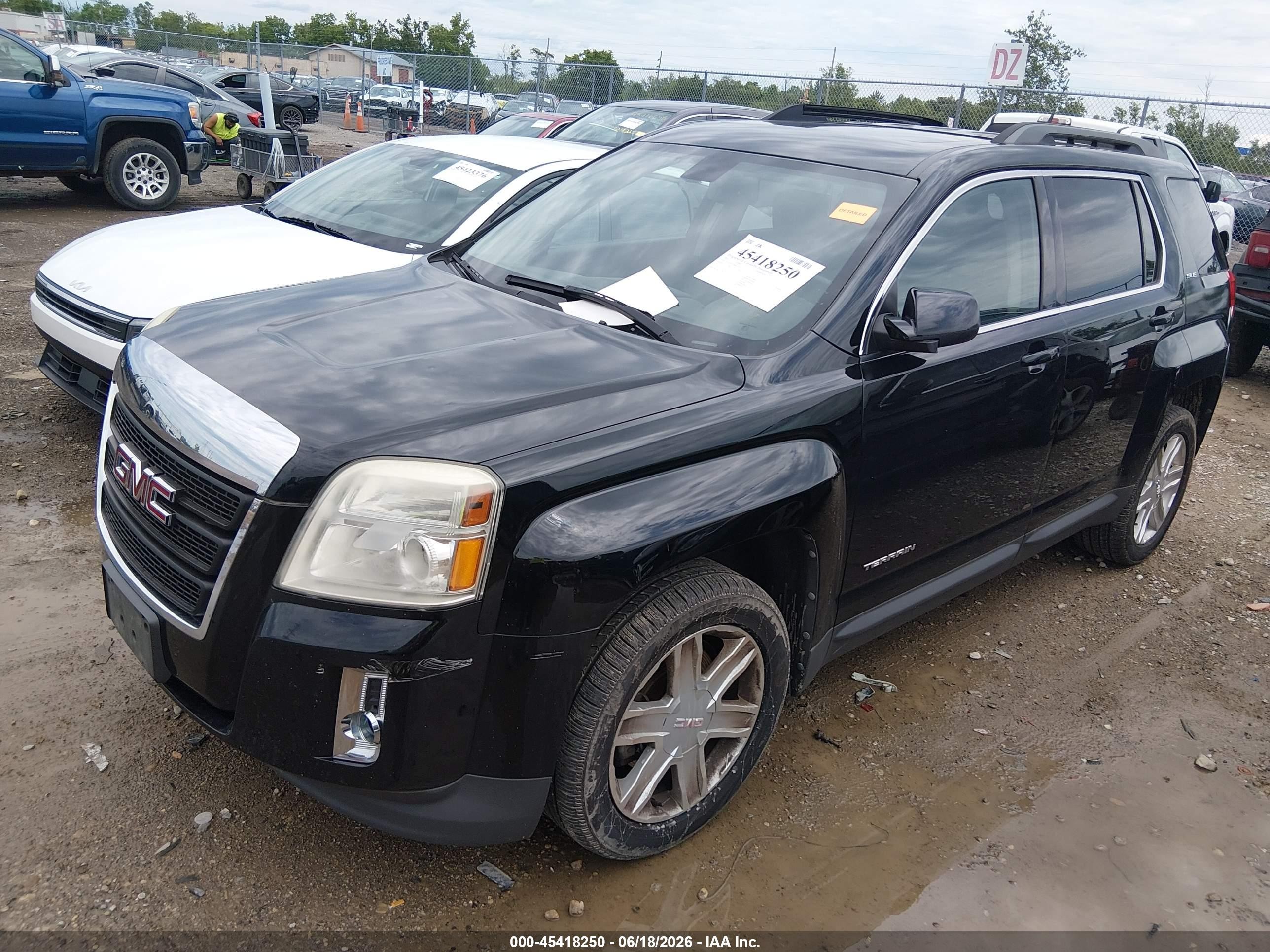 2011 Gmc Terrain Sle-2 Black vin: 2CTFLSE57B6415736