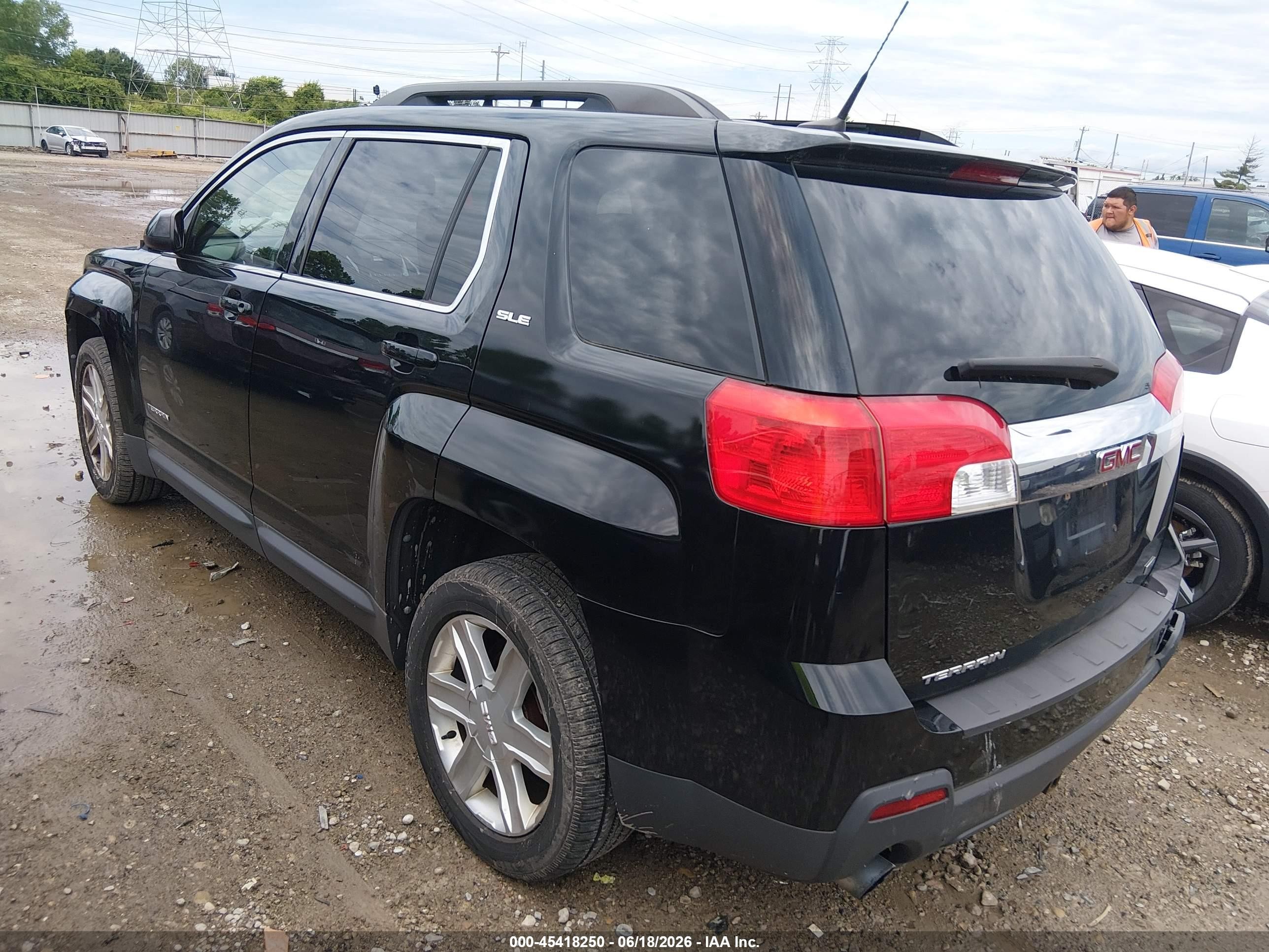 2011 Gmc Terrain Sle-2 Black vin: 2CTFLSE57B6415736
