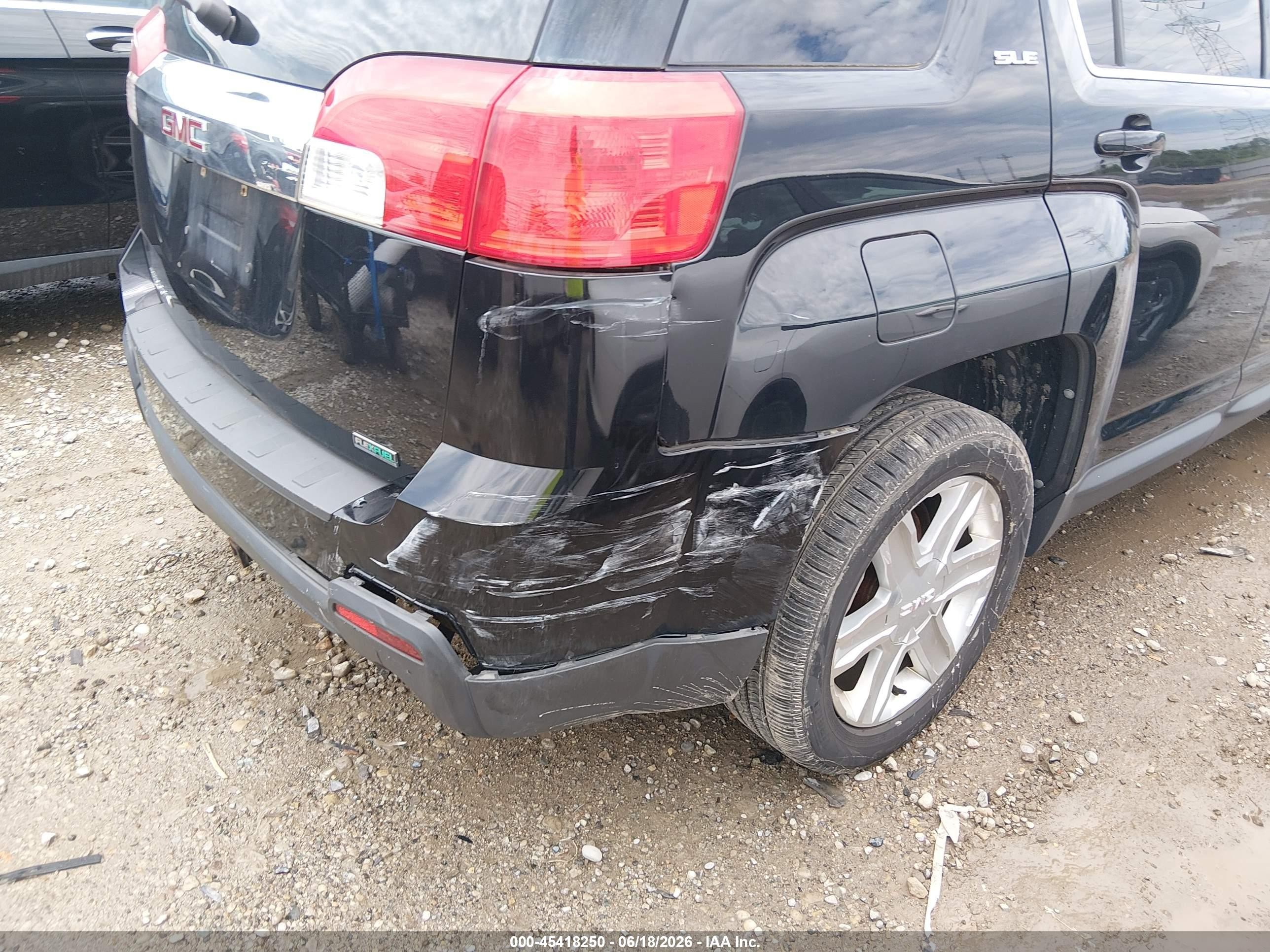 2011 Gmc Terrain Sle-2 Black vin: 2CTFLSE57B6415736