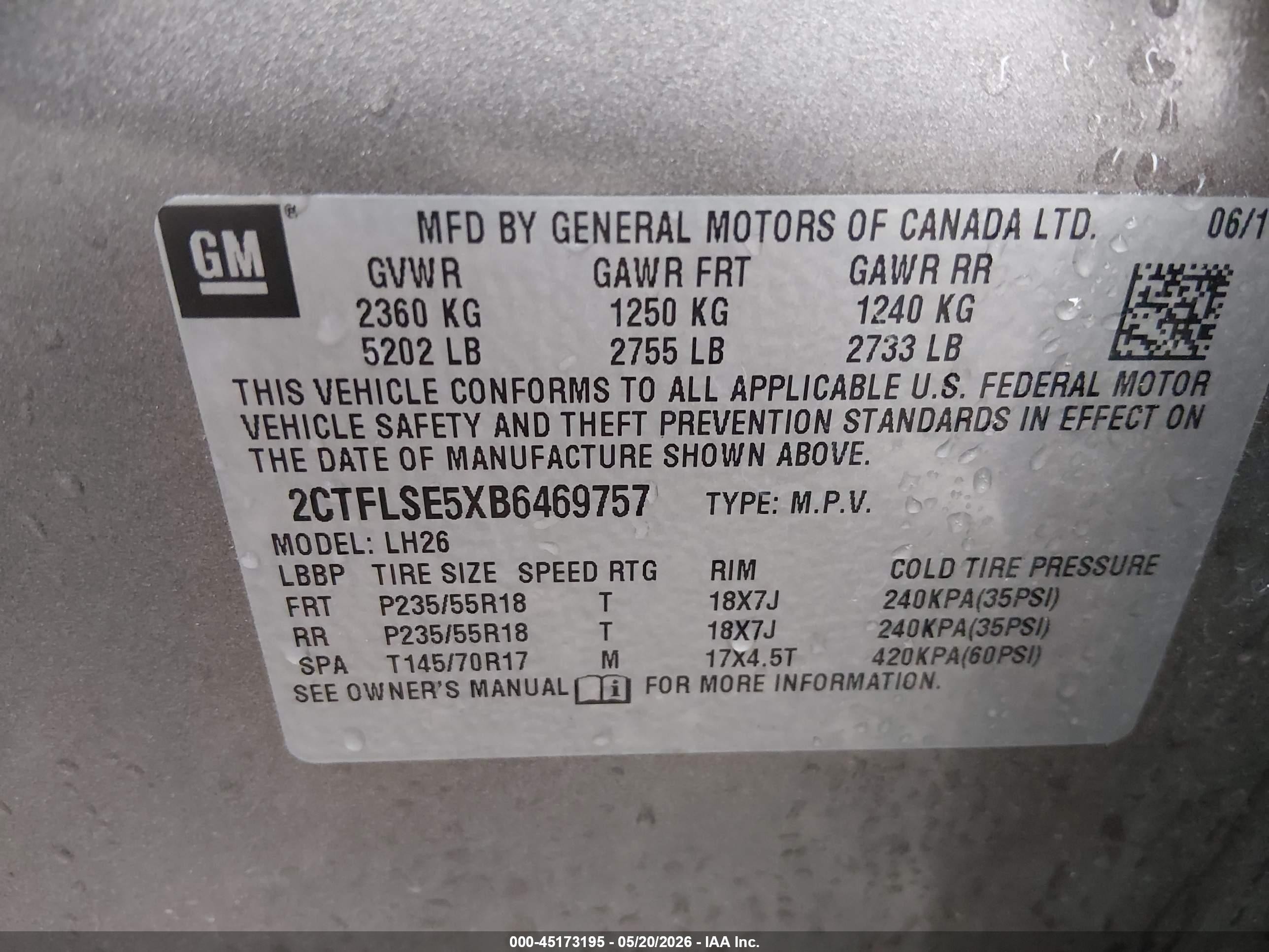 2011 Gmc Terrain Sle-2 Brown vin: 2CTFLSE5XB6469757
