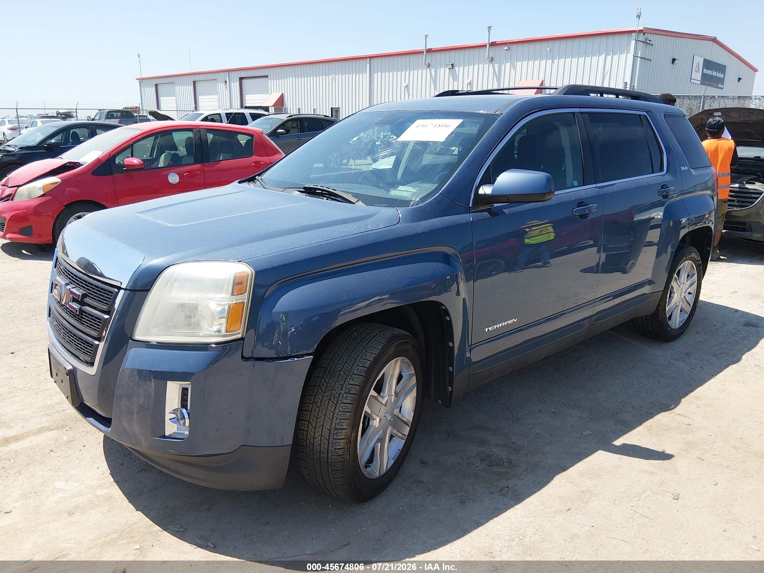 2011 Gmc Terrain Sle-2 Blue vin: 2CTFLTE50B6469353