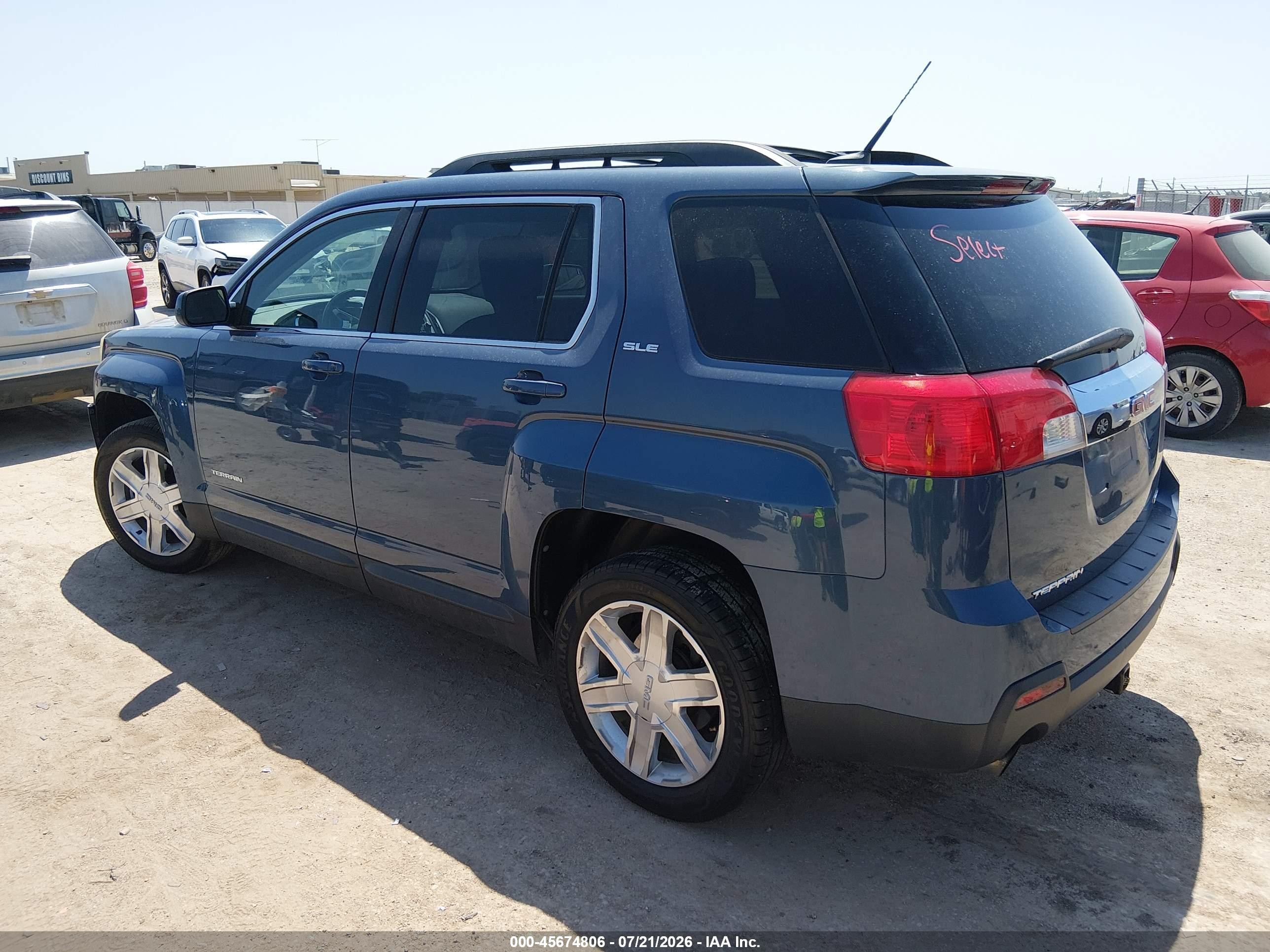 2011 Gmc Terrain Sle-2 Blue vin: 2CTFLTE50B6469353