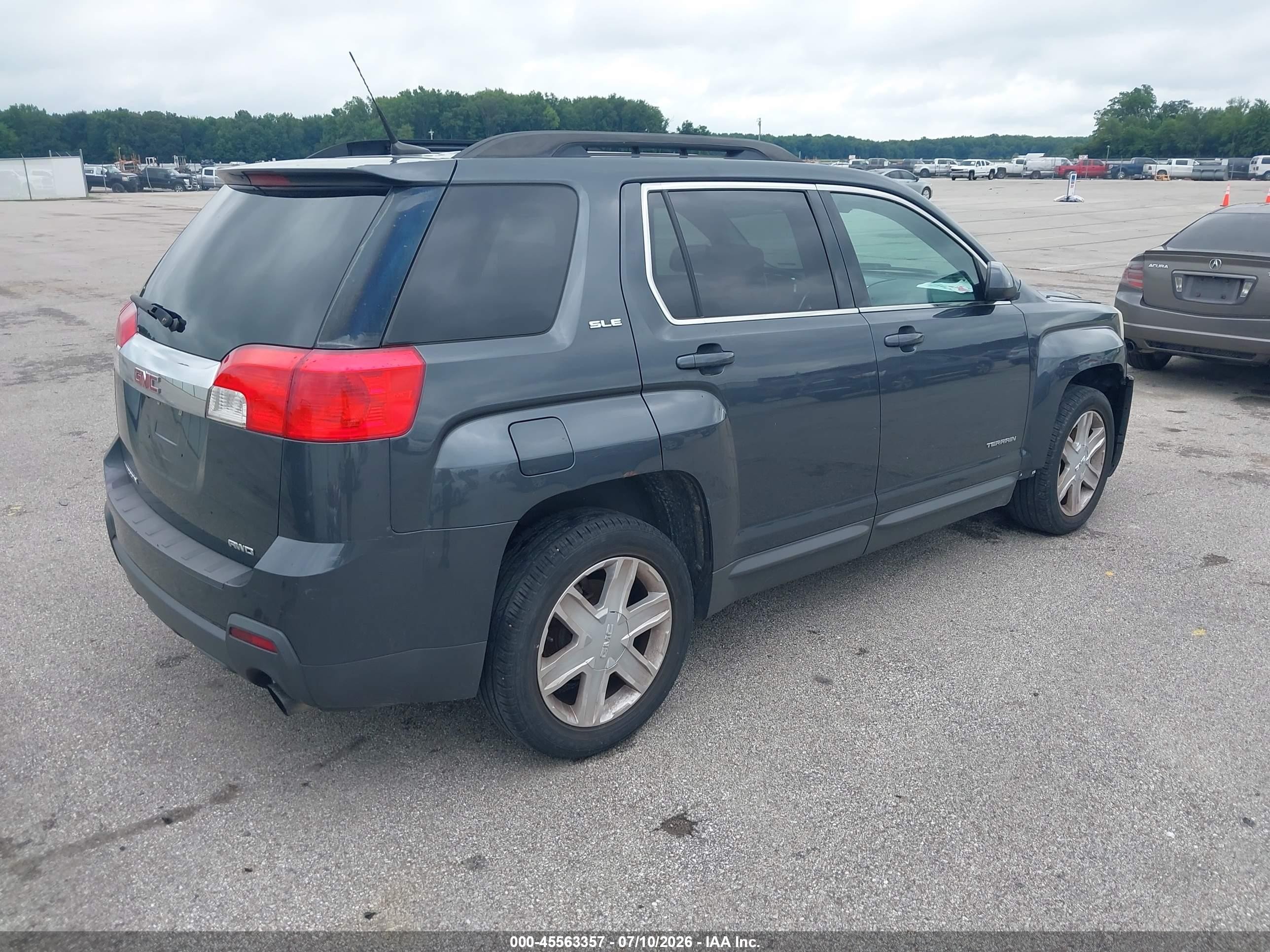 2011 Gmc Terrain Sle-2 Gray vin: 2CTFLTE51B6243287