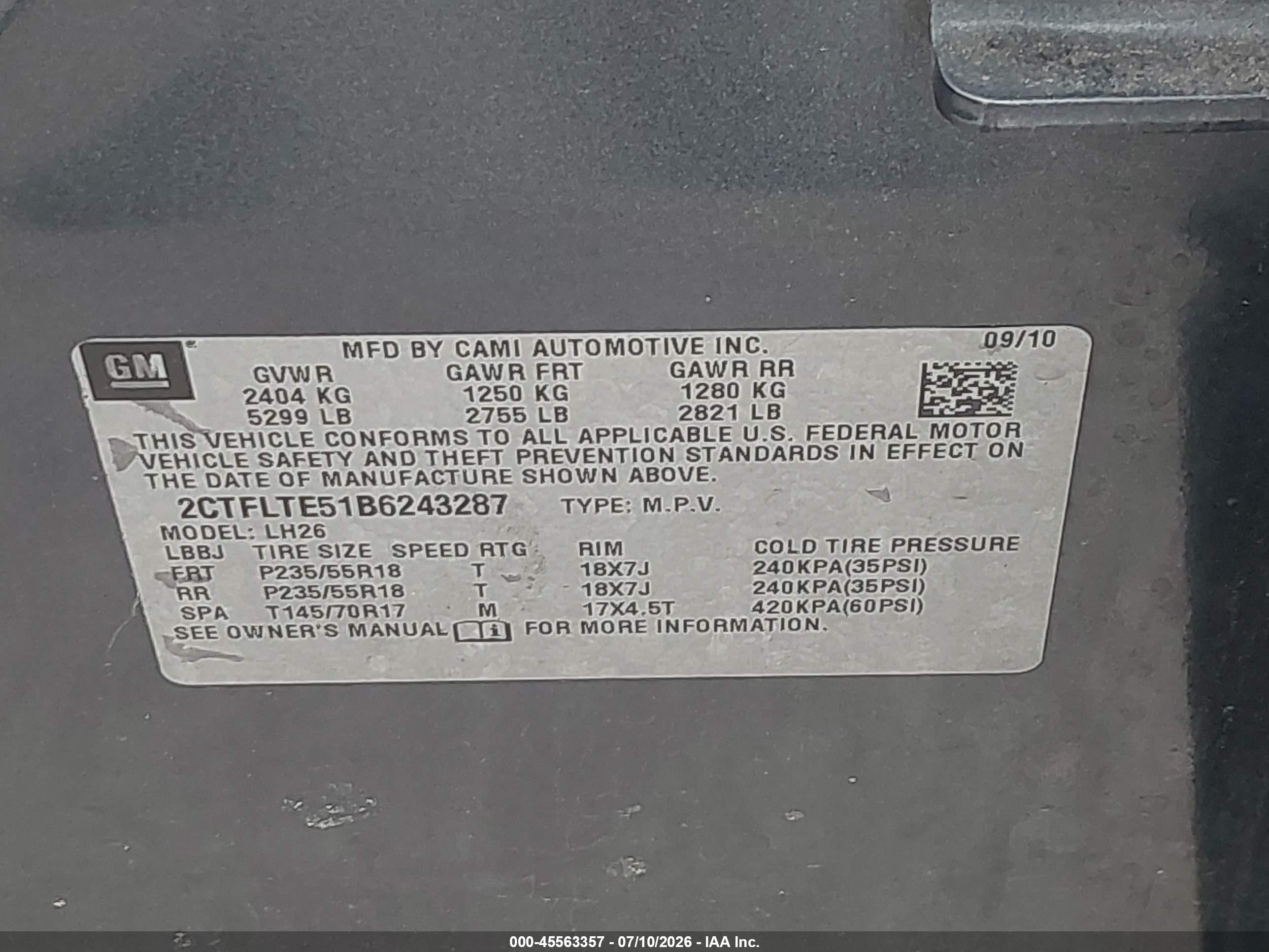 2011 Gmc Terrain Sle-2 Gray vin: 2CTFLTE51B6243287