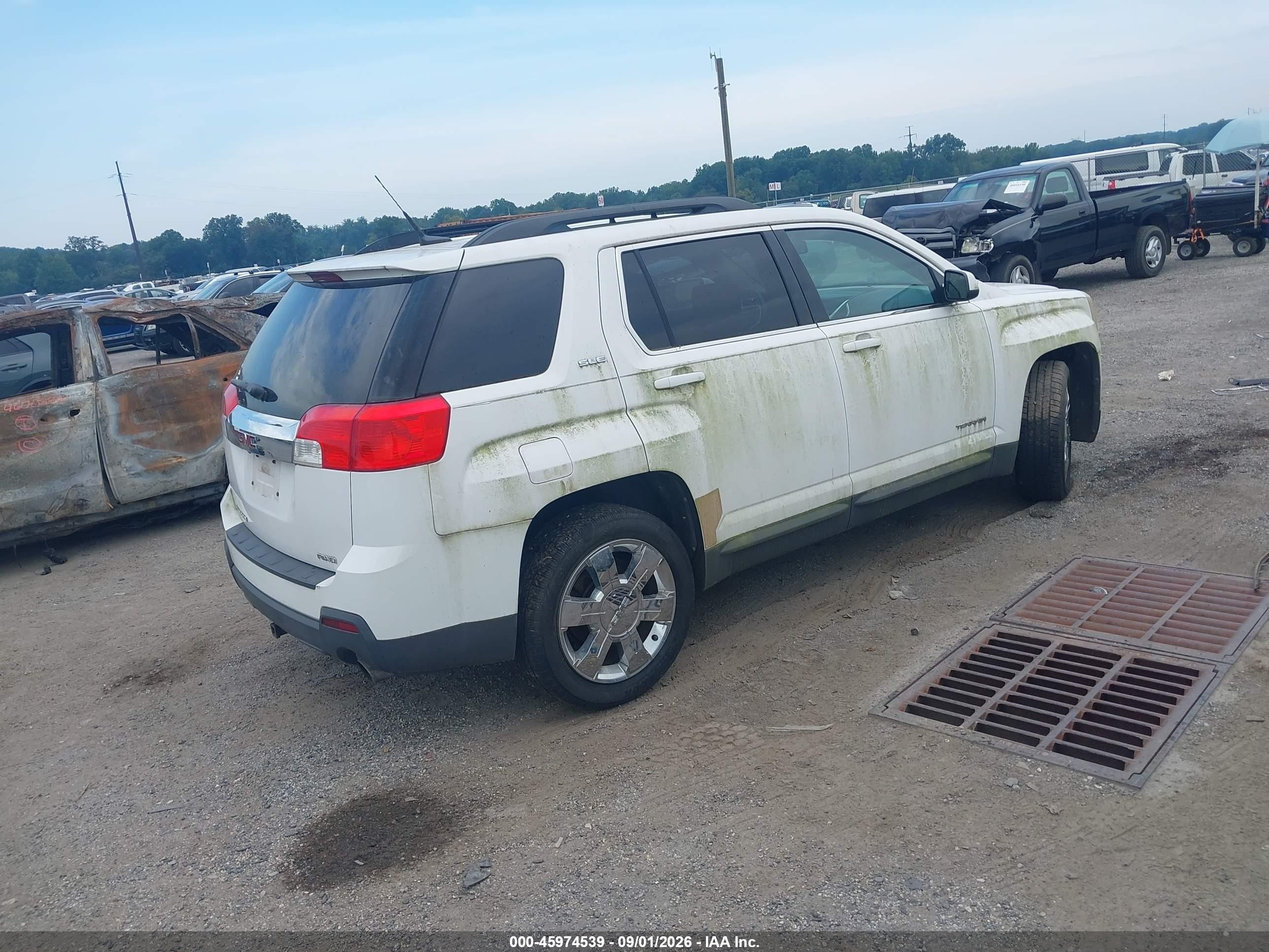 2011 Gmc Terrain Sle-2 White vin: 2CTFLTE55B6299376