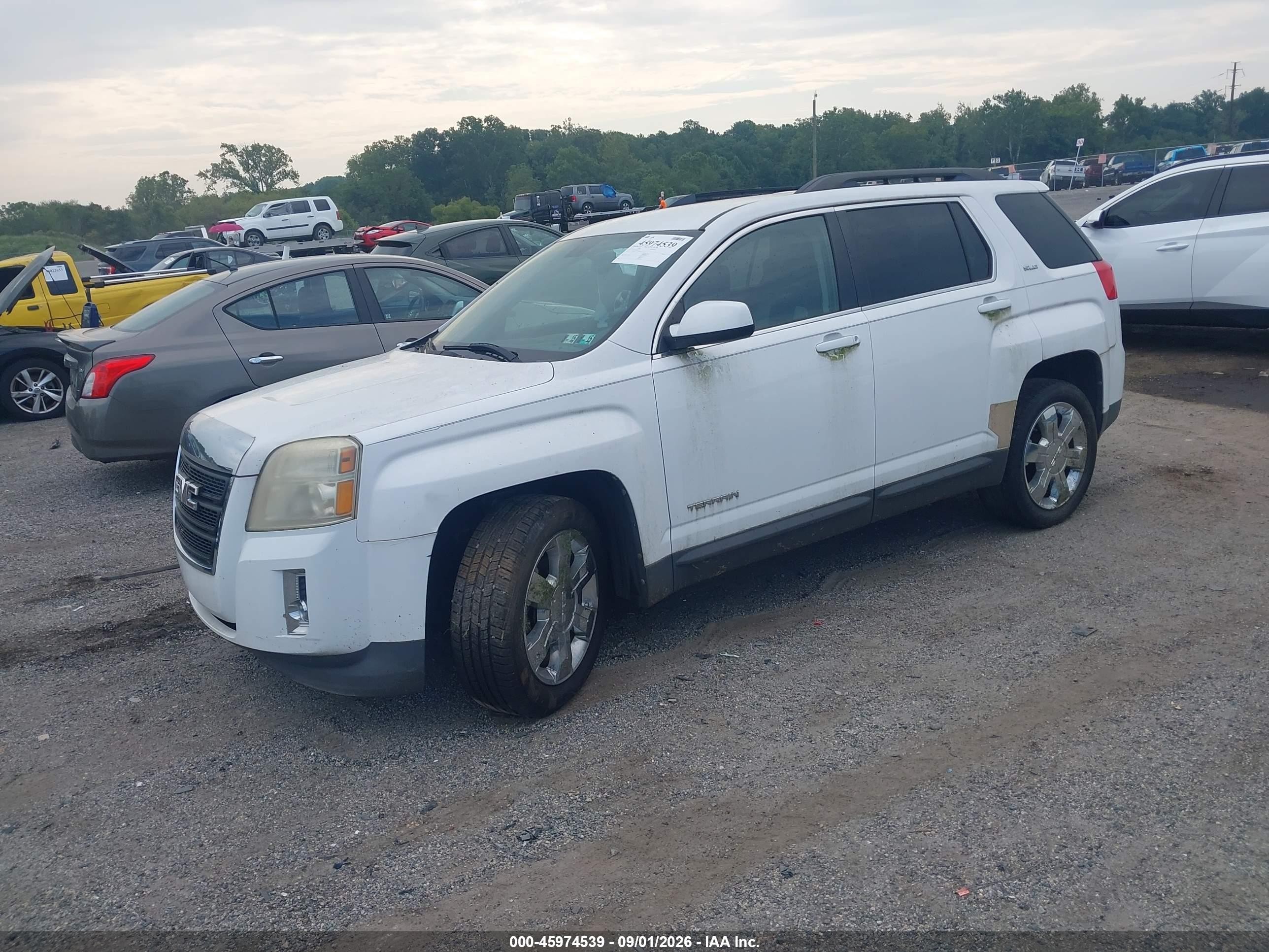 2011 Gmc Terrain Sle-2 White vin: 2CTFLTE55B6299376