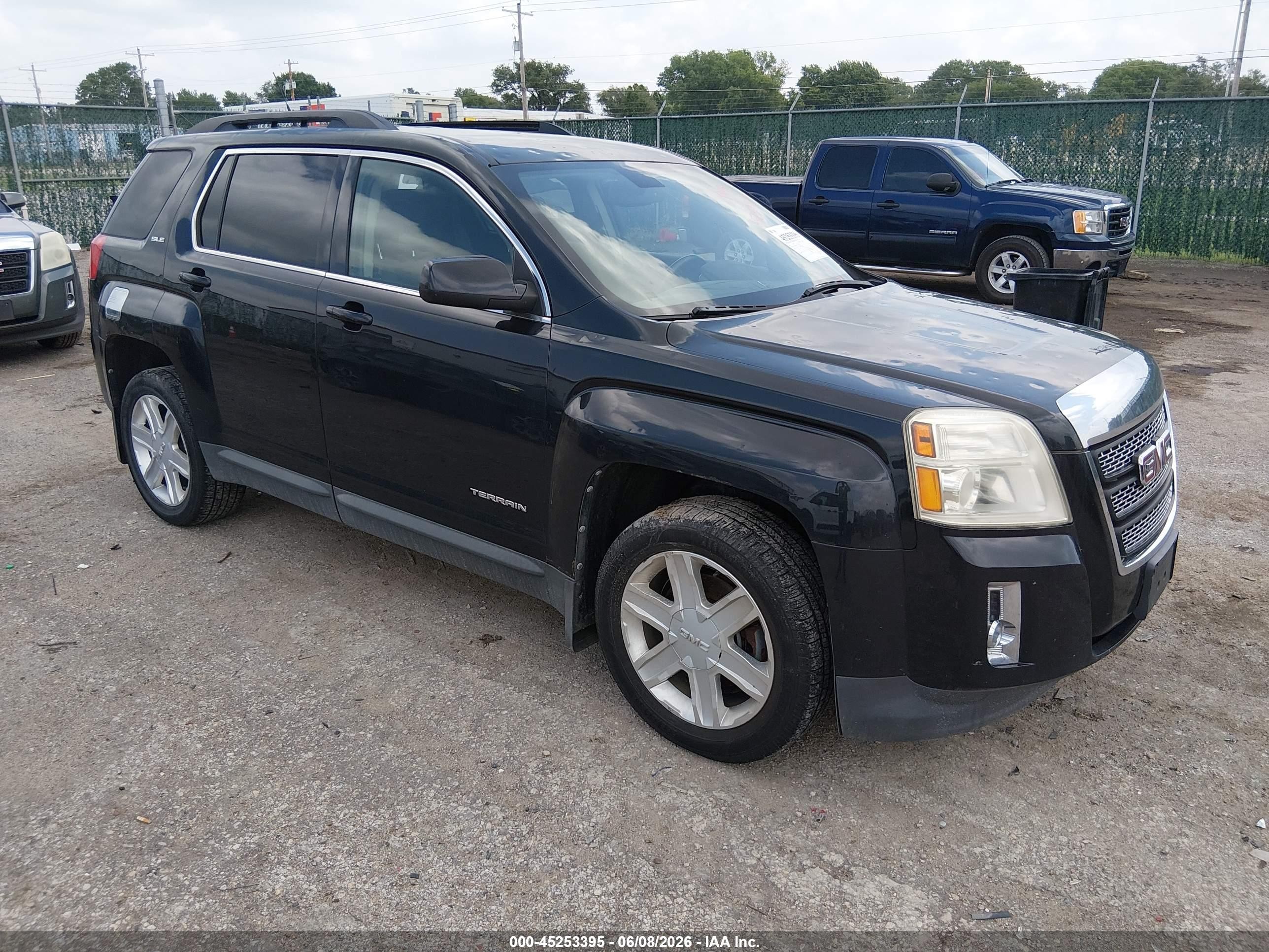 2011 Gmc Terrain Sle-2 Black vin: 2CTFLTE55B6358832