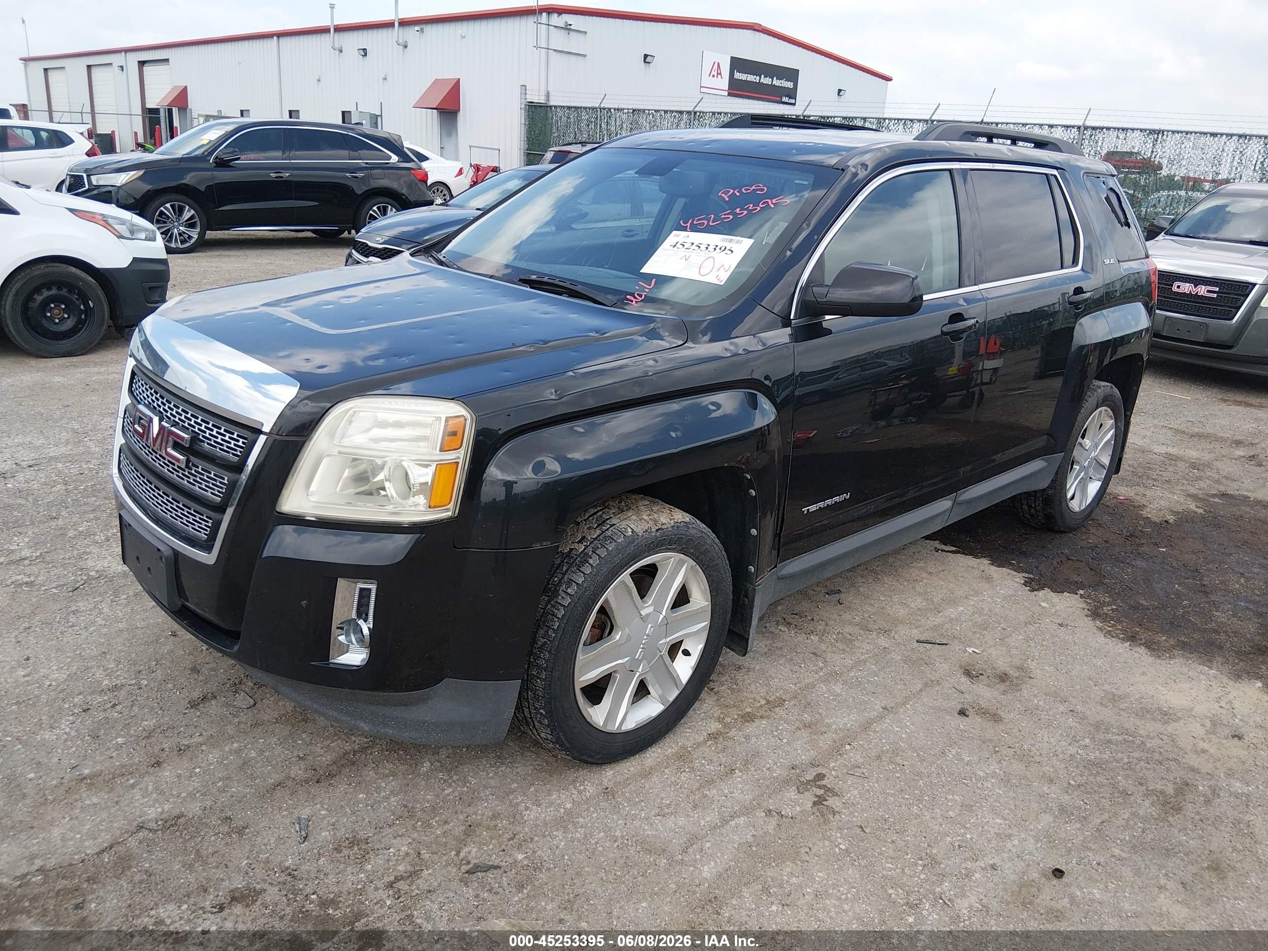2011 Gmc Terrain Sle-2 Black vin: 2CTFLTE55B6358832