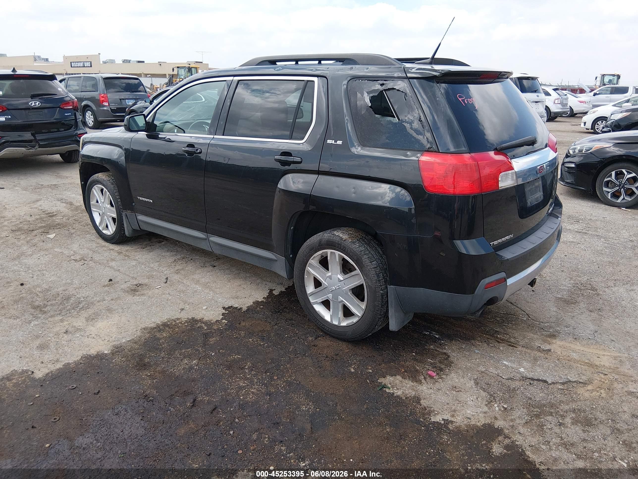 2011 Gmc Terrain Sle-2 Black vin: 2CTFLTE55B6358832