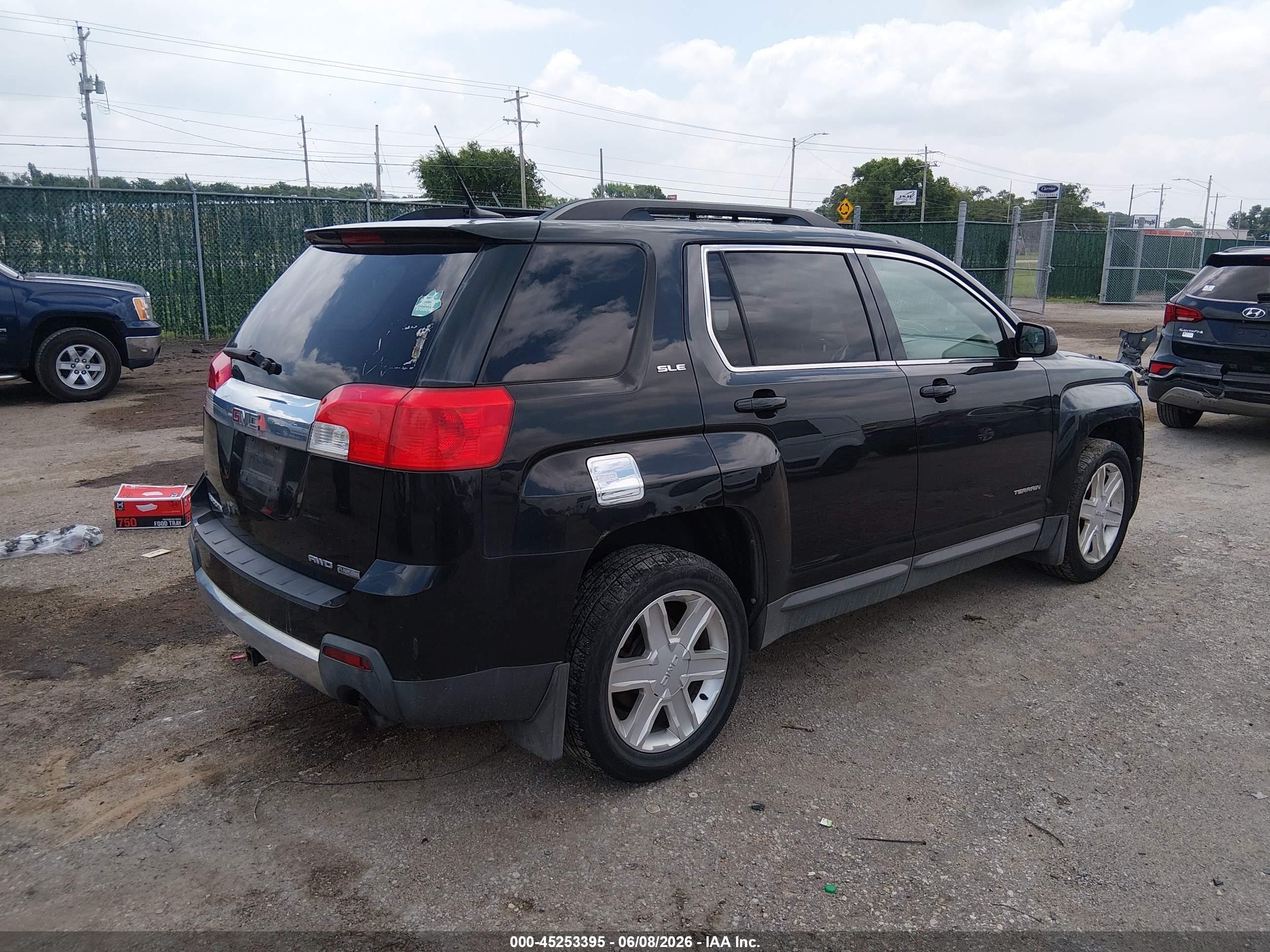 2011 Gmc Terrain Sle-2 Black vin: 2CTFLTE55B6358832