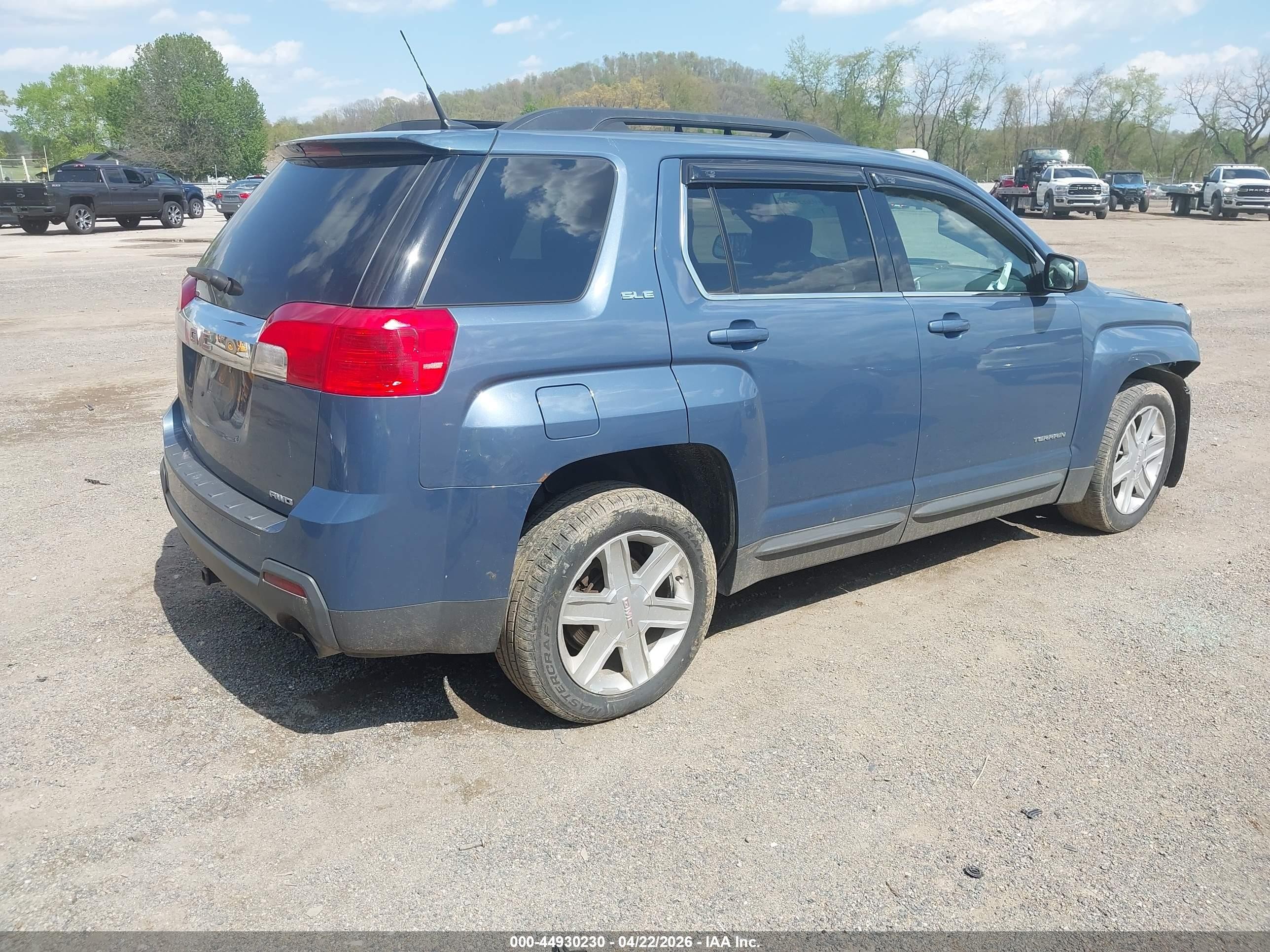 2011 Gmc Terrain Sle-2 Blue vin: 2CTFLTE56B6465680