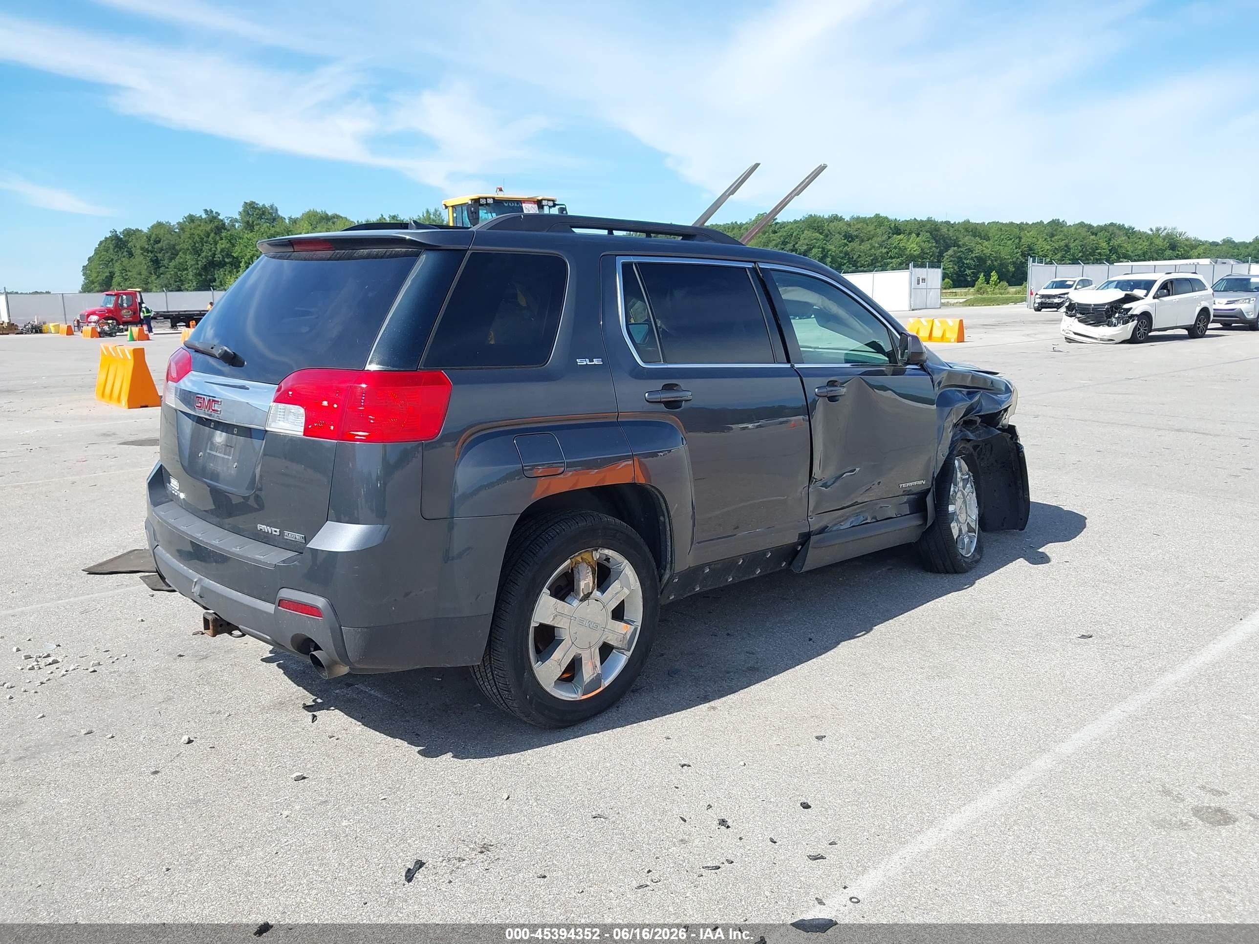 2011 Gmc Terrain Sle-2 Gray vin: 2CTFLTE59B6407241