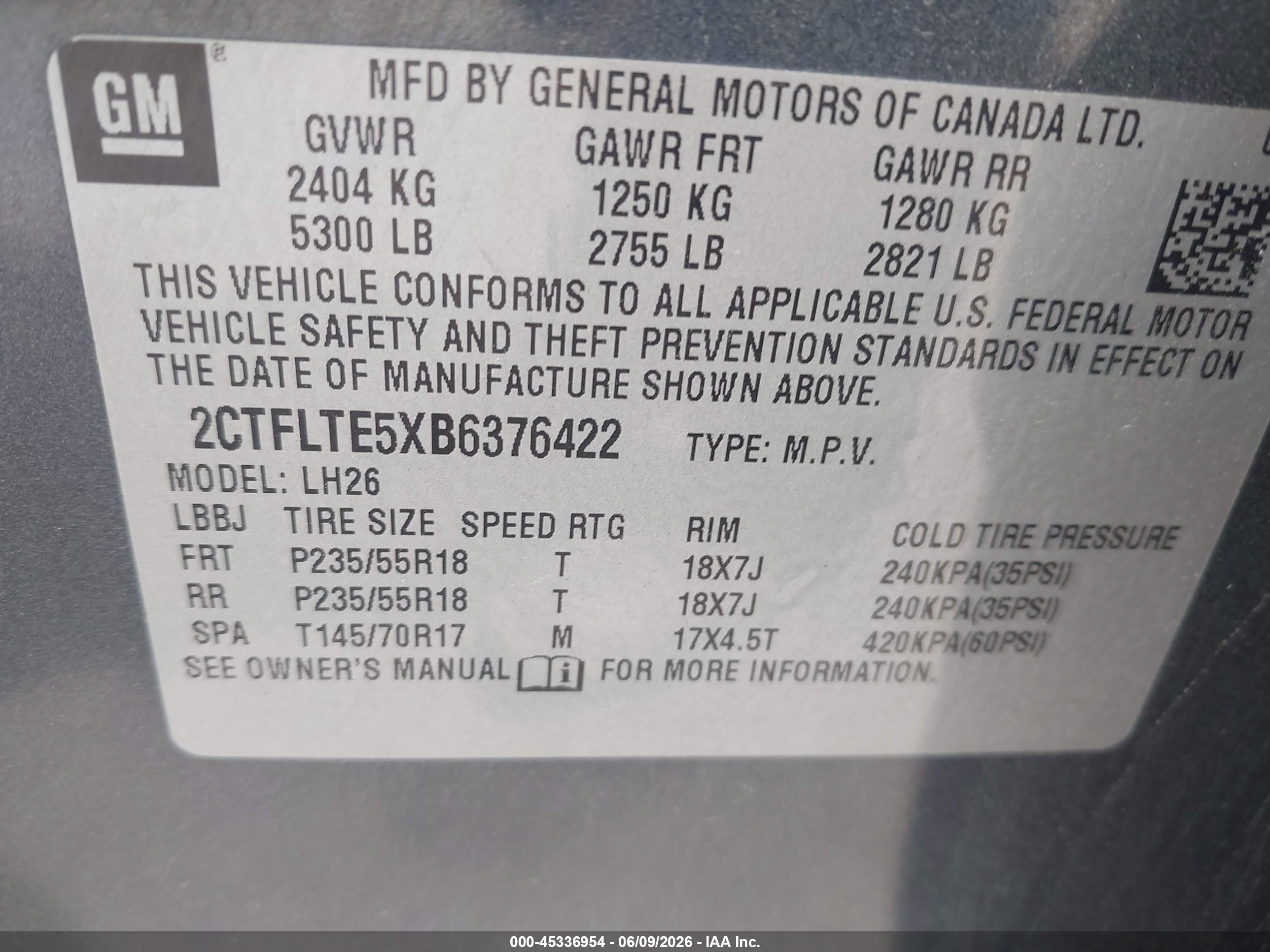 2011 Gmc Terrain Sle-2 Gray vin: 2CTFLTE5XB6376422