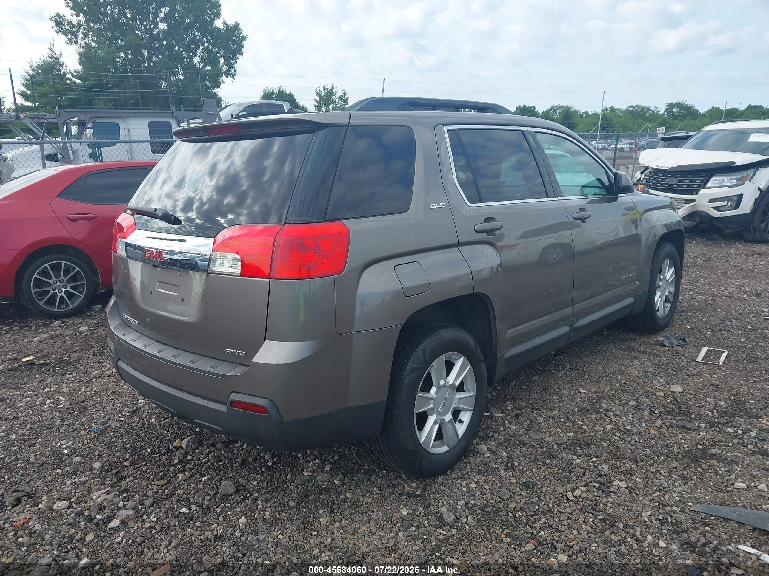 2011 Gmc Terrain Sle-2 Brown vin: 2CTFLTEC0B6368294