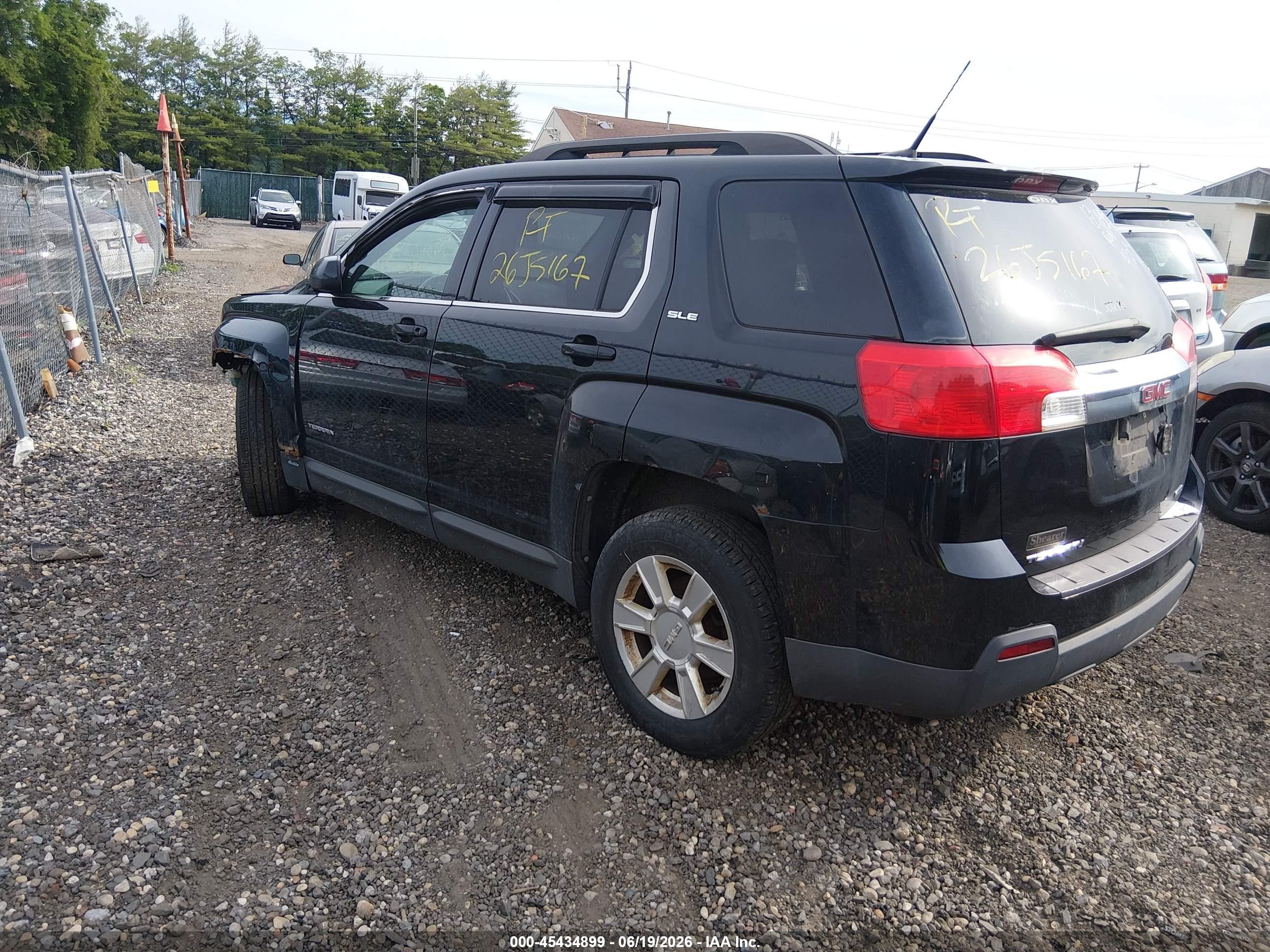 2011 Gmc Terrain Sle-2 Черный vin: 2CTFLTEC6B6300744