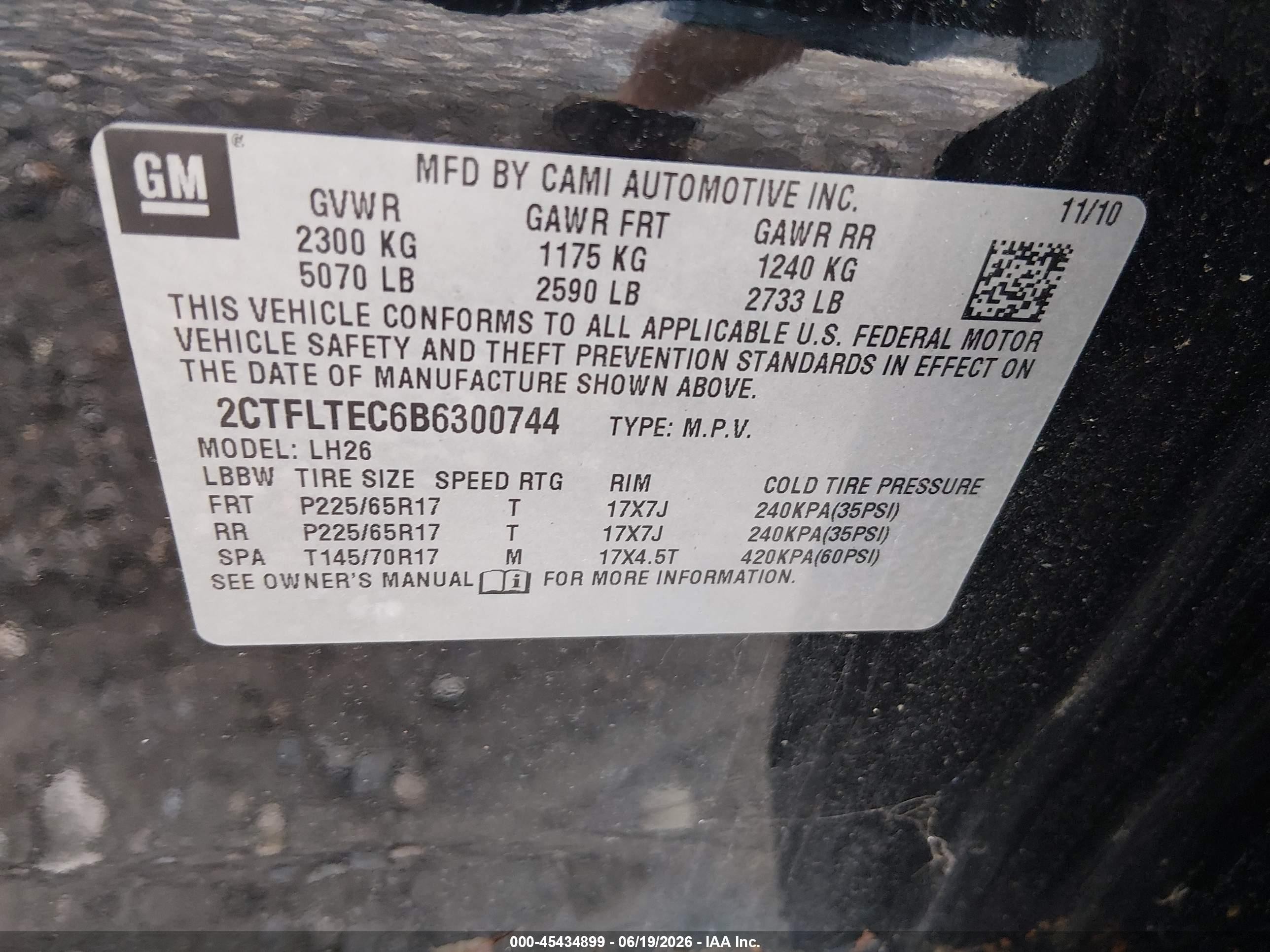 2011 Gmc Terrain Sle-2 Черный vin: 2CTFLTEC6B6300744