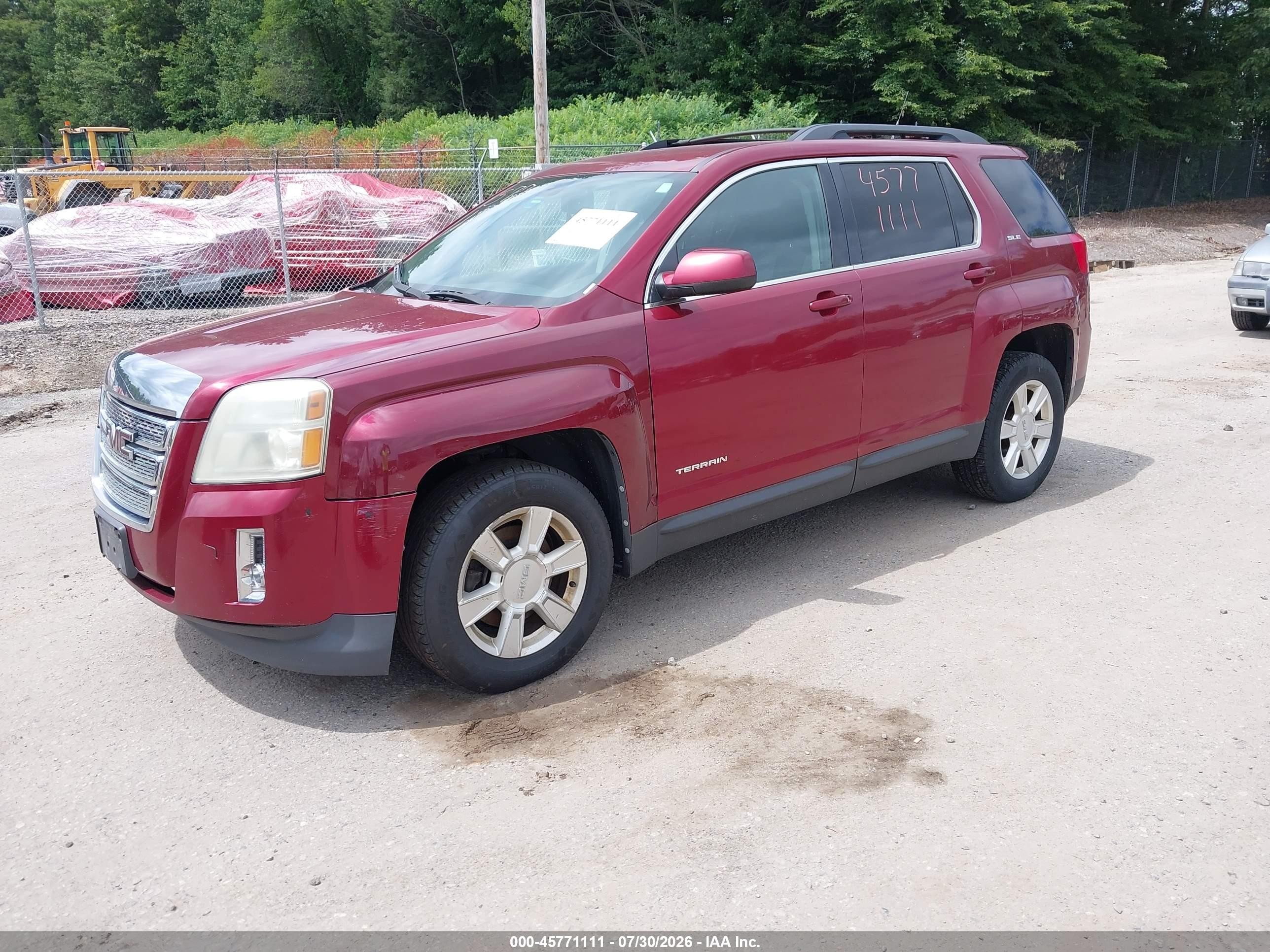 2011 Gmc Terrain Sle-2 Maroon vin: 2CTFLTEC7B6388901