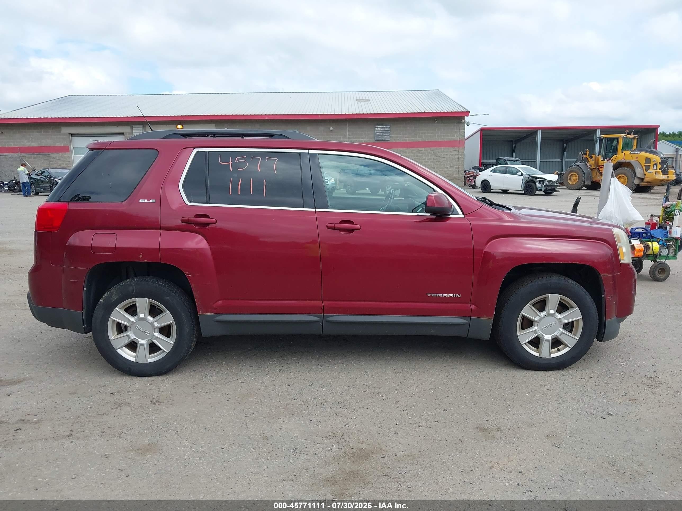 2011 Gmc Terrain Sle-2 Maroon vin: 2CTFLTEC7B6388901