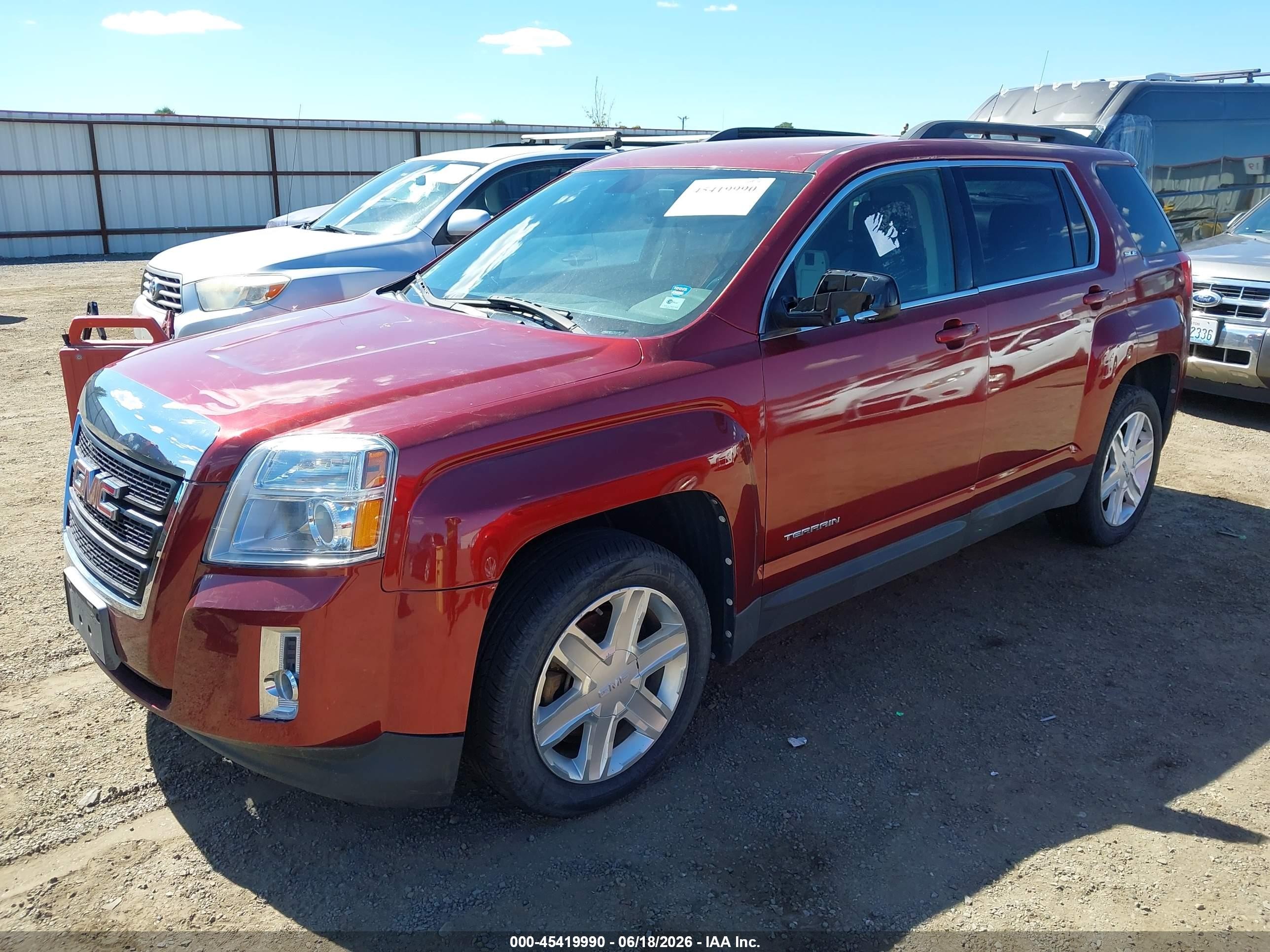2011 Gmc Terrain Sle-2 Красный vin: 2CTFLTECXB6292003