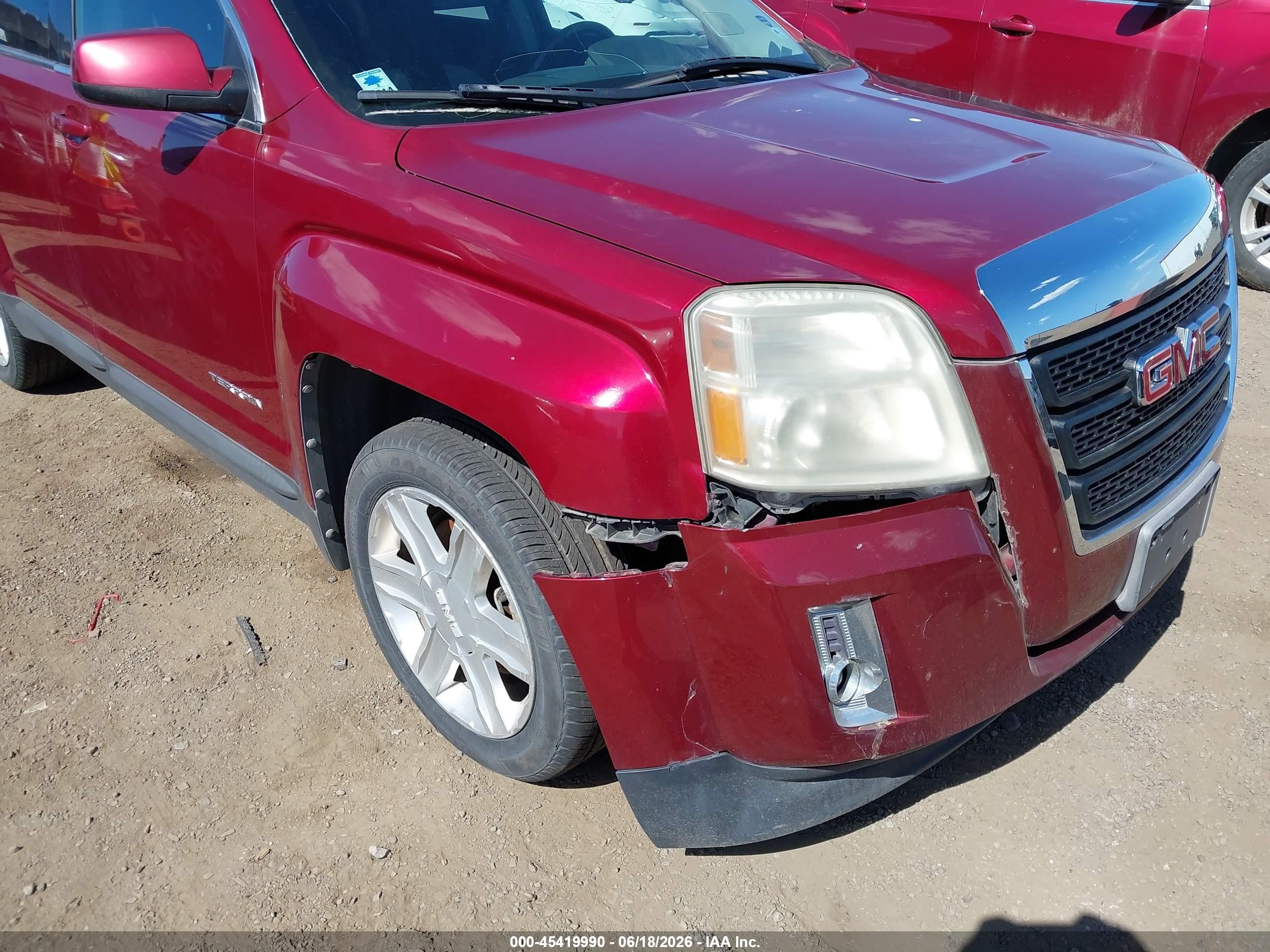2011 Gmc Terrain Sle-2 Красный vin: 2CTFLTECXB6292003