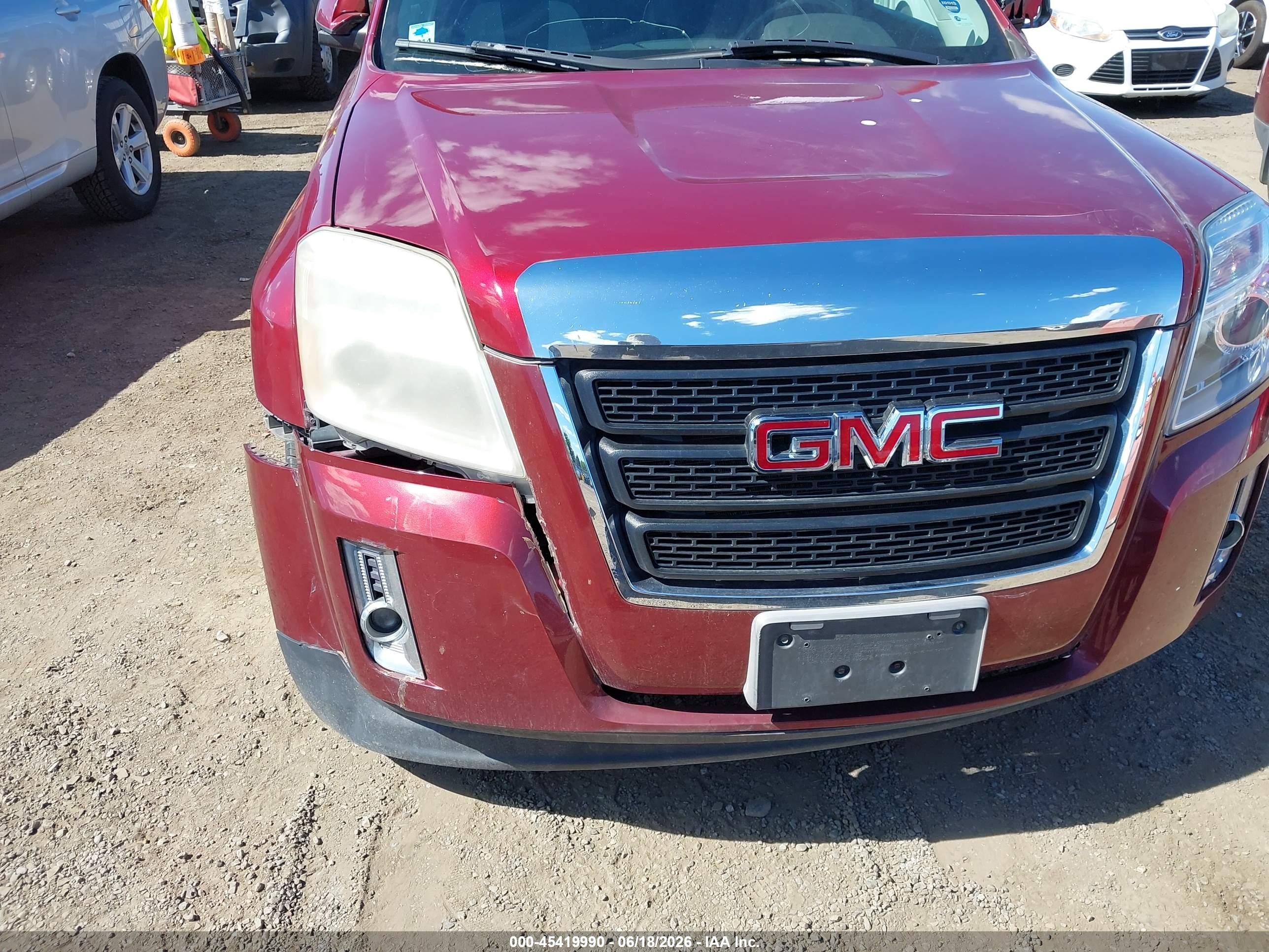 2011 Gmc Terrain Sle-2 Красный vin: 2CTFLTECXB6292003