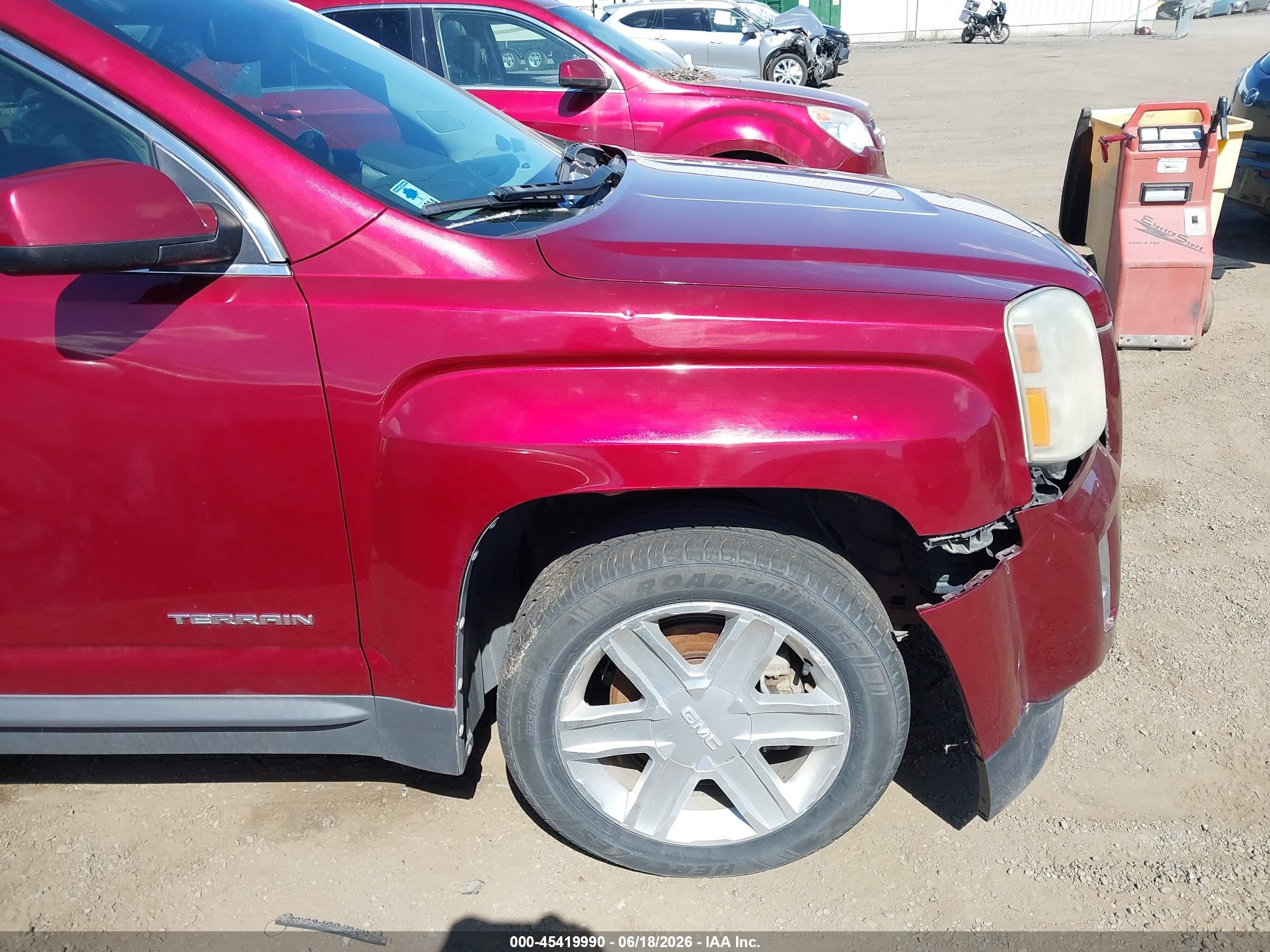 2011 Gmc Terrain Sle-2 Красный vin: 2CTFLTECXB6292003