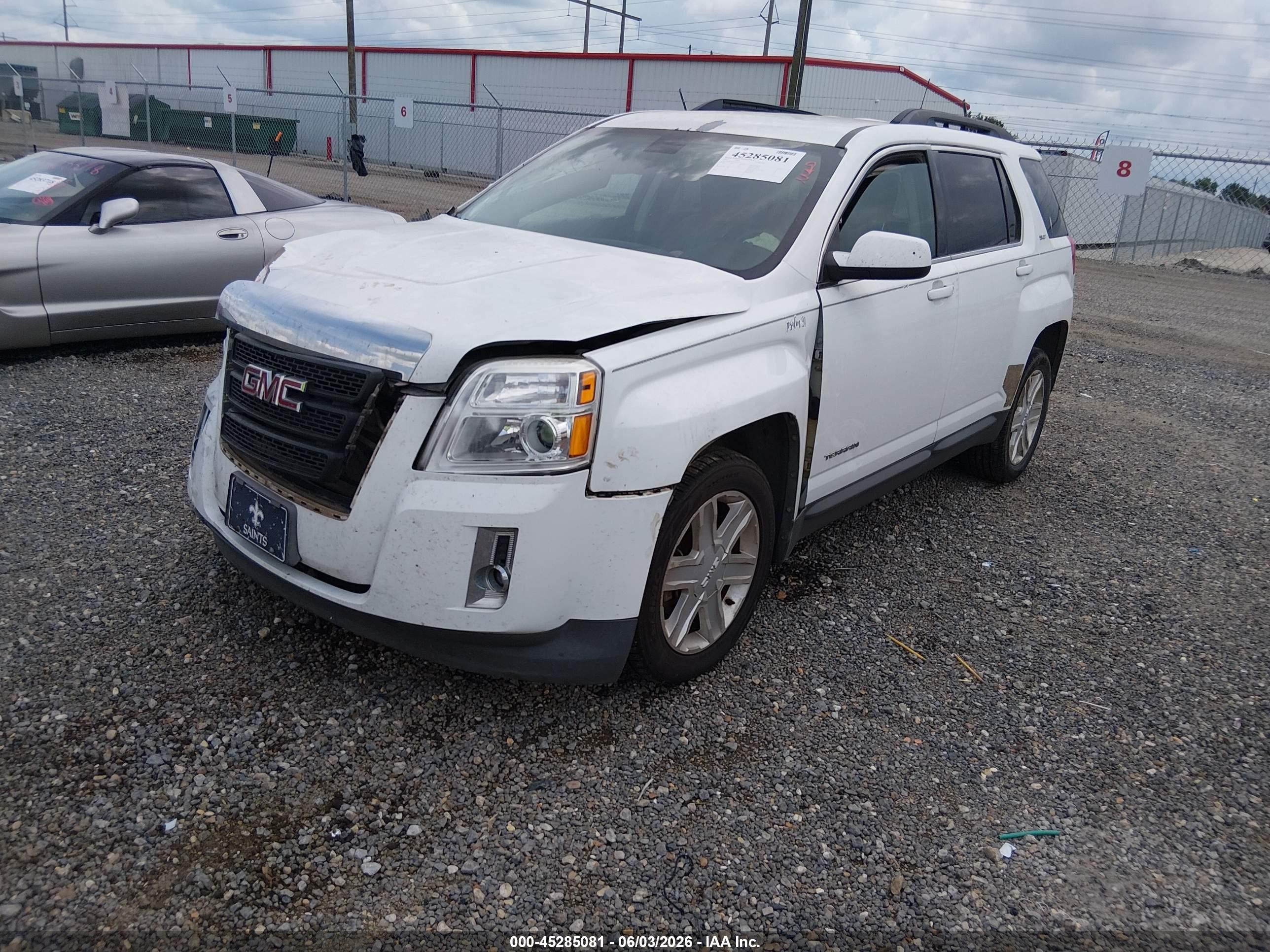 2011 Gmc Terrain Slt-1 White vin: 2CTFLUE53B6295557