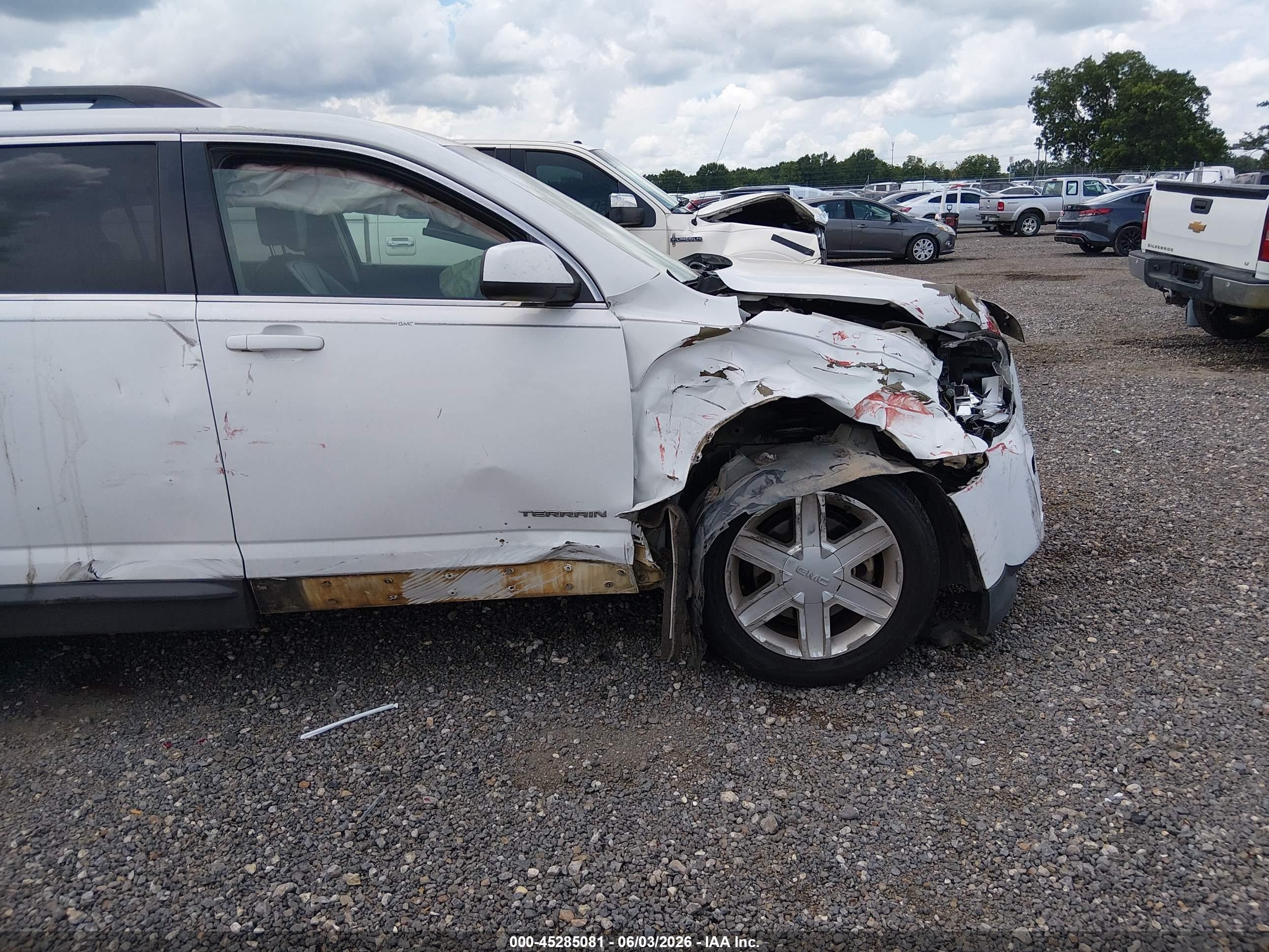 2011 Gmc Terrain Slt-1 White vin: 2CTFLUE53B6295557