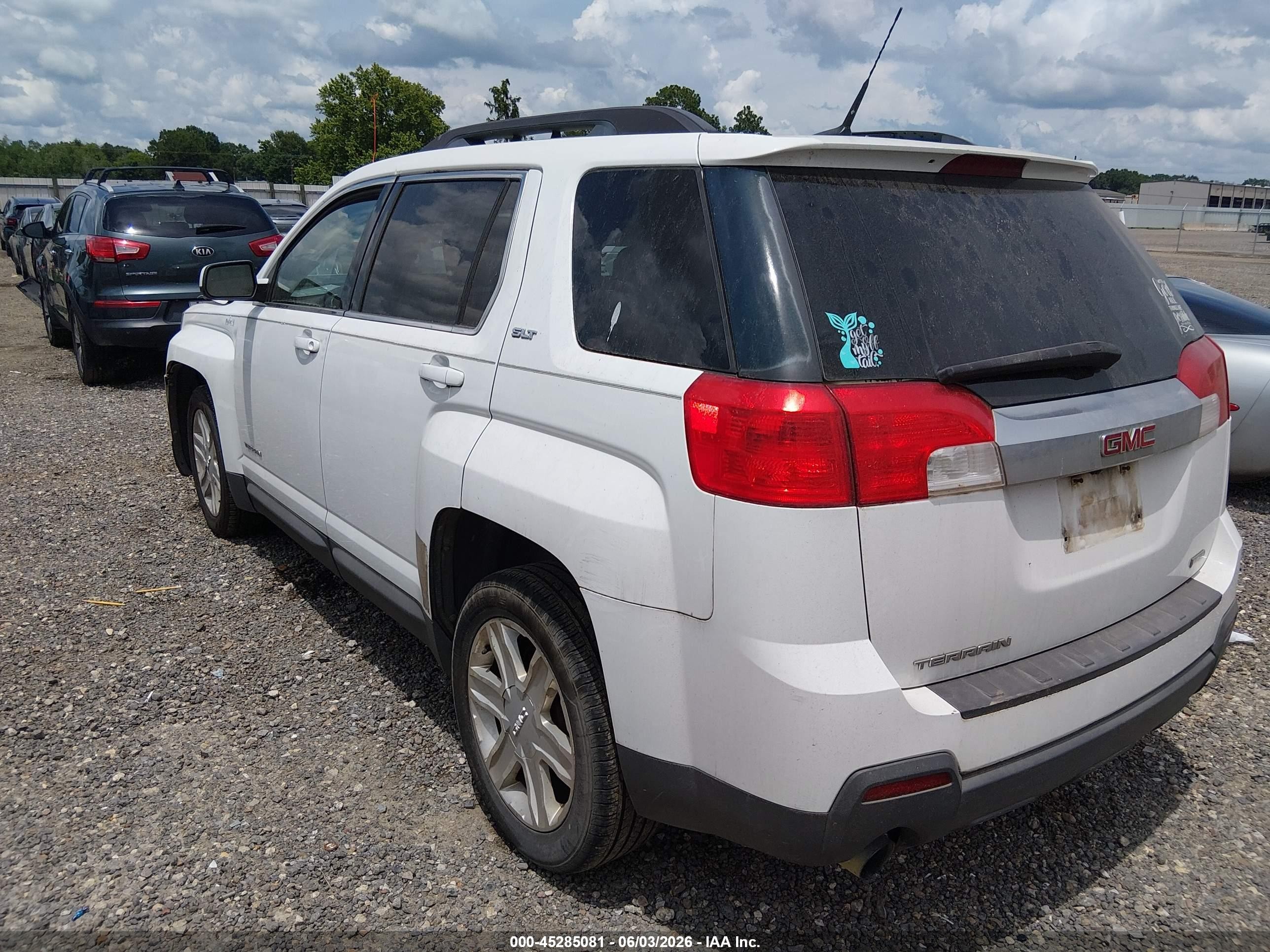 2011 Gmc Terrain Slt-1 White vin: 2CTFLUE53B6295557