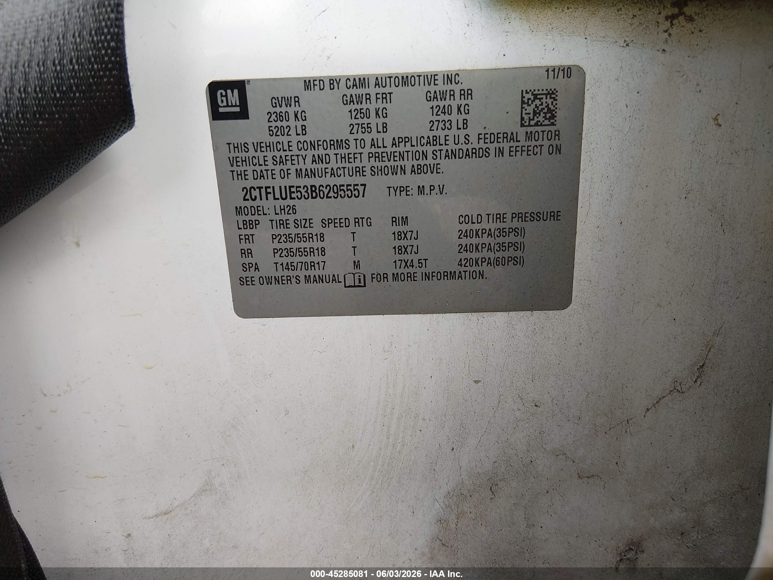 2011 Gmc Terrain Slt-1 White vin: 2CTFLUE53B6295557