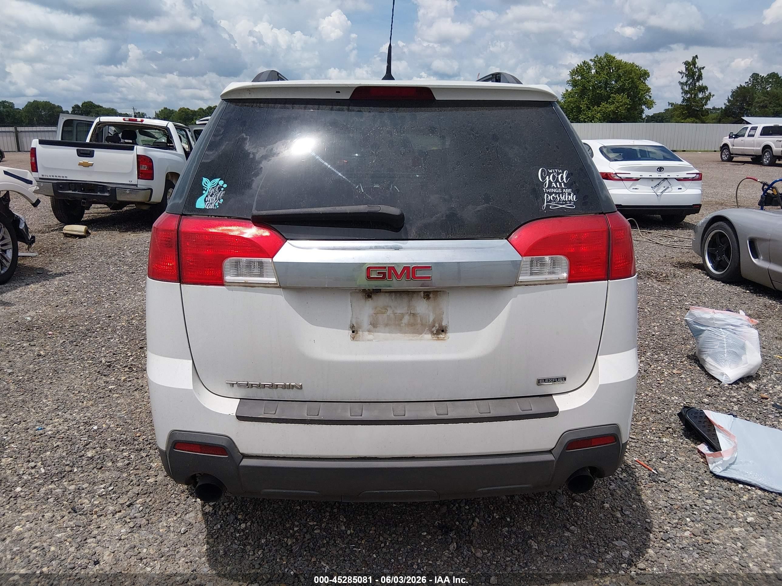 2011 Gmc Terrain Slt-1 White vin: 2CTFLUE53B6295557