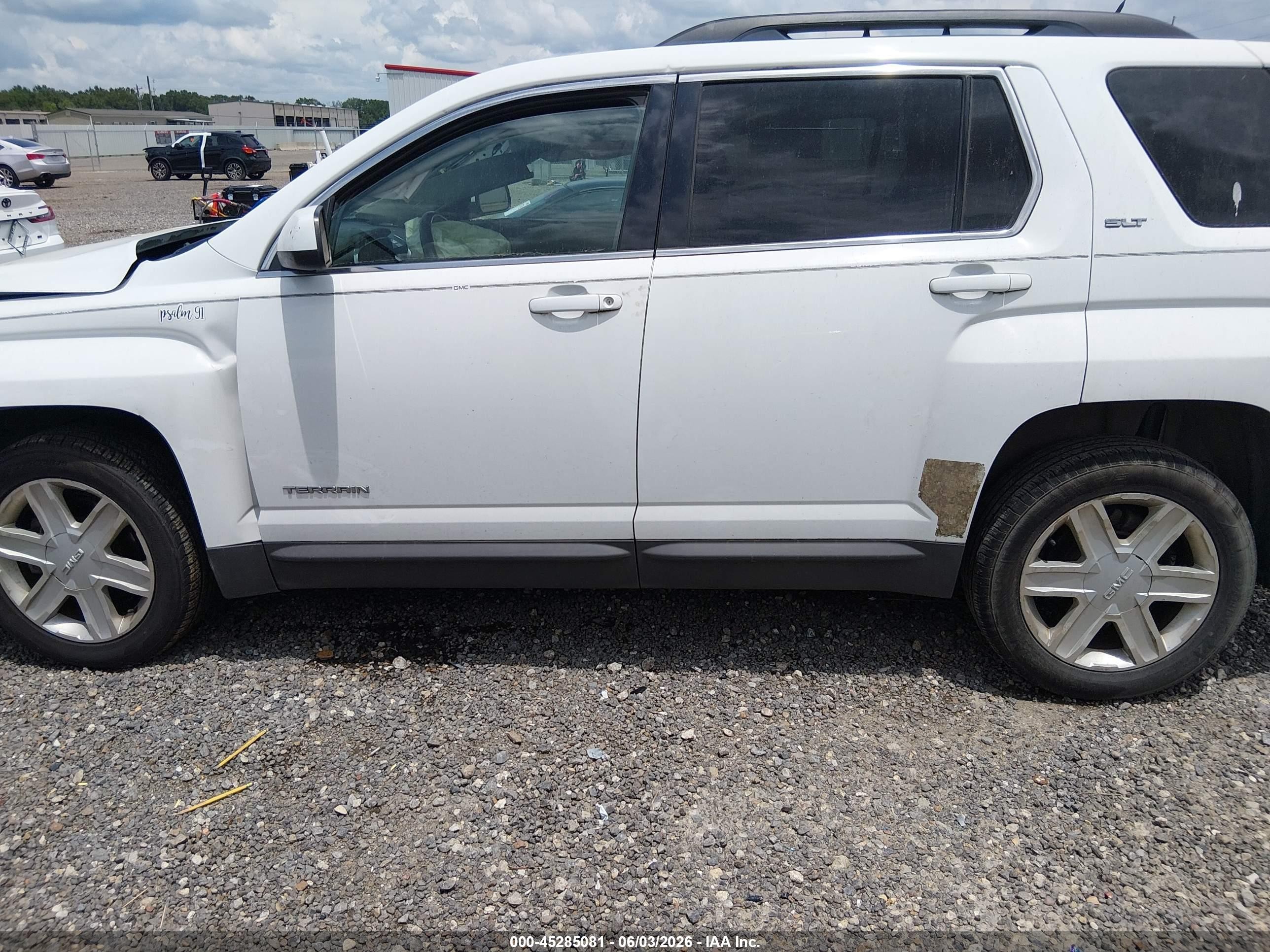 2011 Gmc Terrain Slt-1 White vin: 2CTFLUE53B6295557