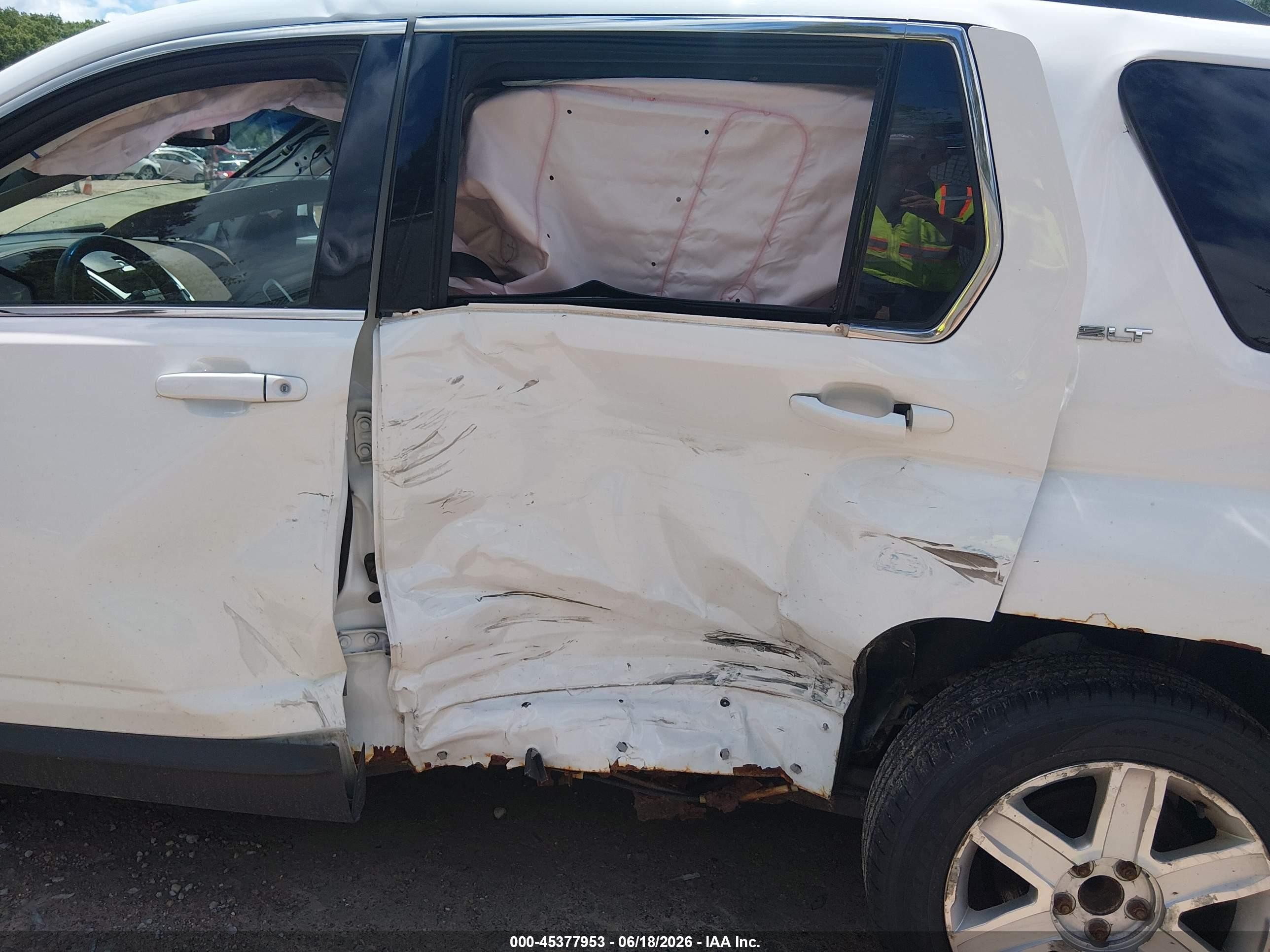 2011 Gmc Terrain Slt-1 White vin: 2CTFLUE55B6372915