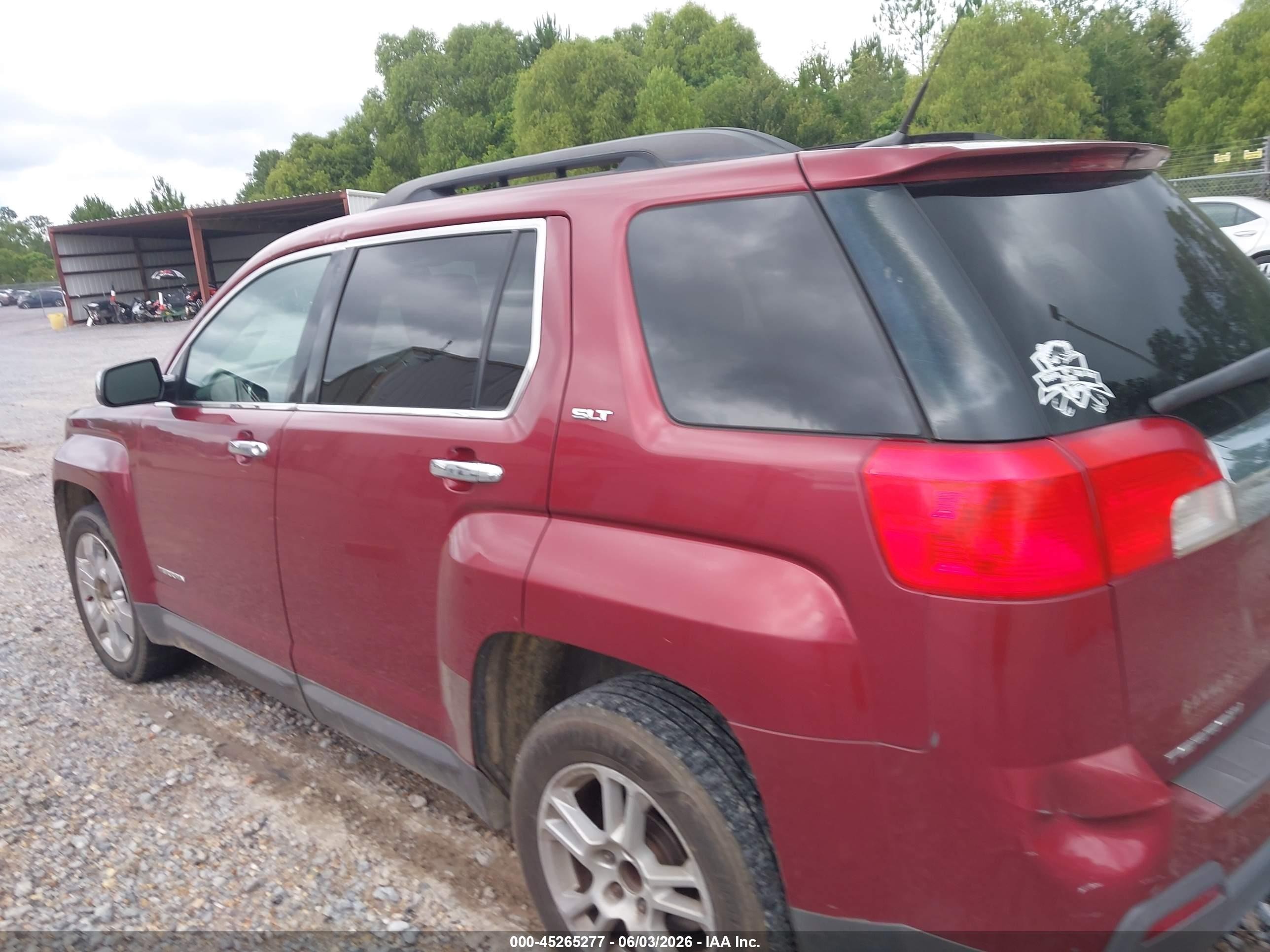 2011 Gmc Terrain Slt-1 Burgundy vin: 2CTFLUE58B6217601