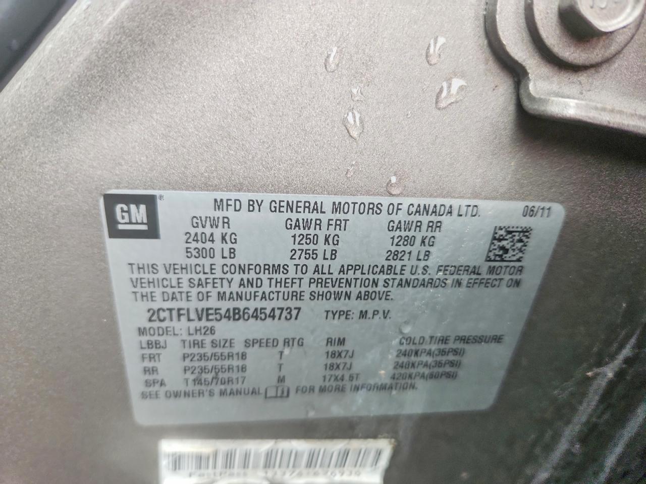 2011 Gmc Terrain Slt Gray vin: 2CTFLVE54B6454737