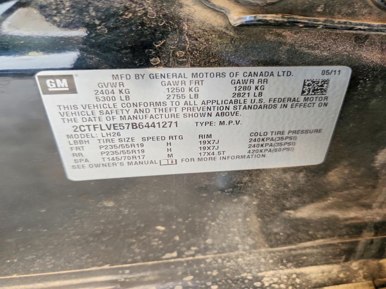 2011 Gmc Terrain Slt Черный vin: 2CTFLVE57B6441271