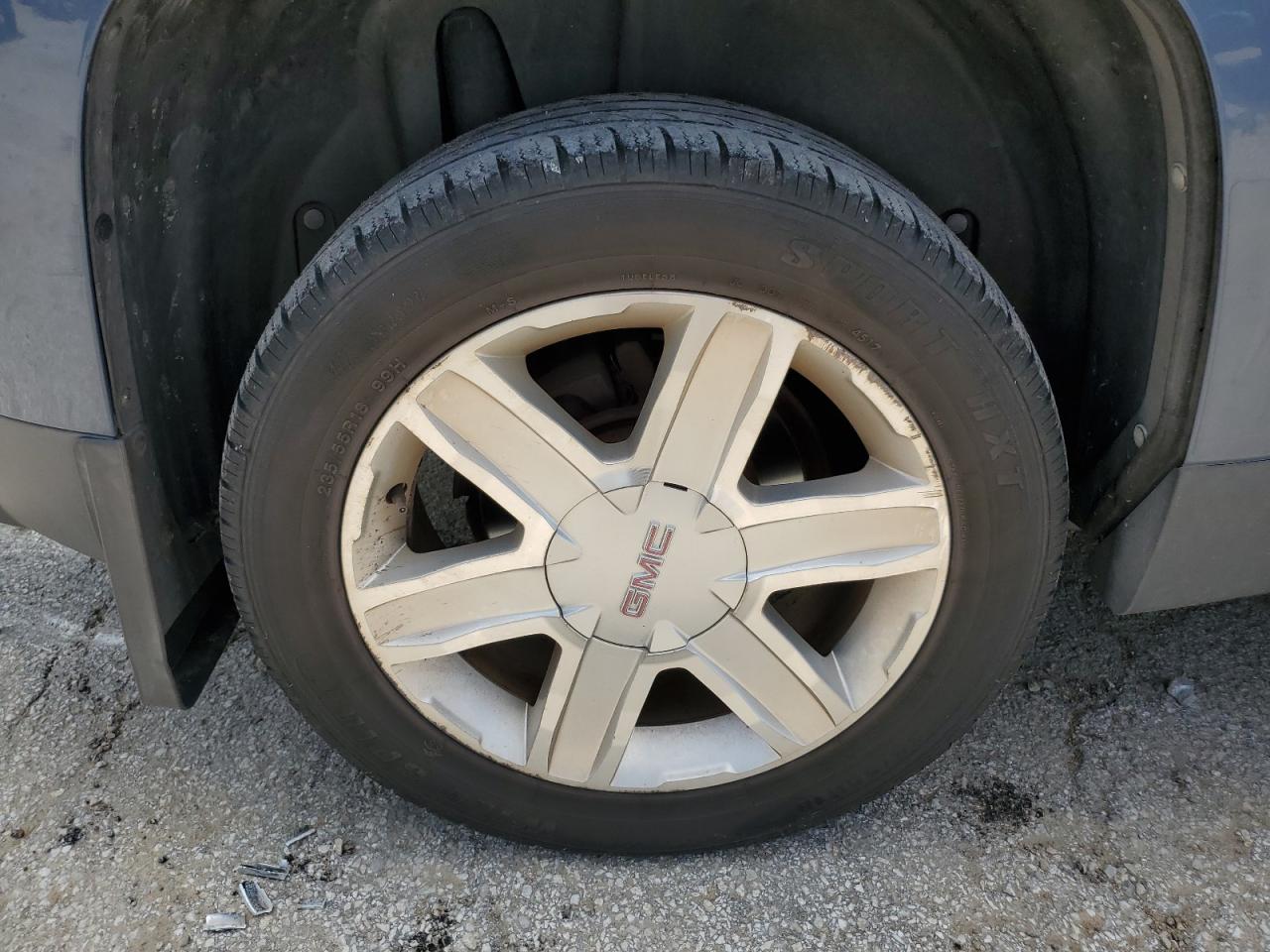 2011 Gmc Terrain Slt Blue vin: 2CTFLVE5XB6303465 Damage: Right Rear Wheel, Curb Rash, 6 To 7 Inches